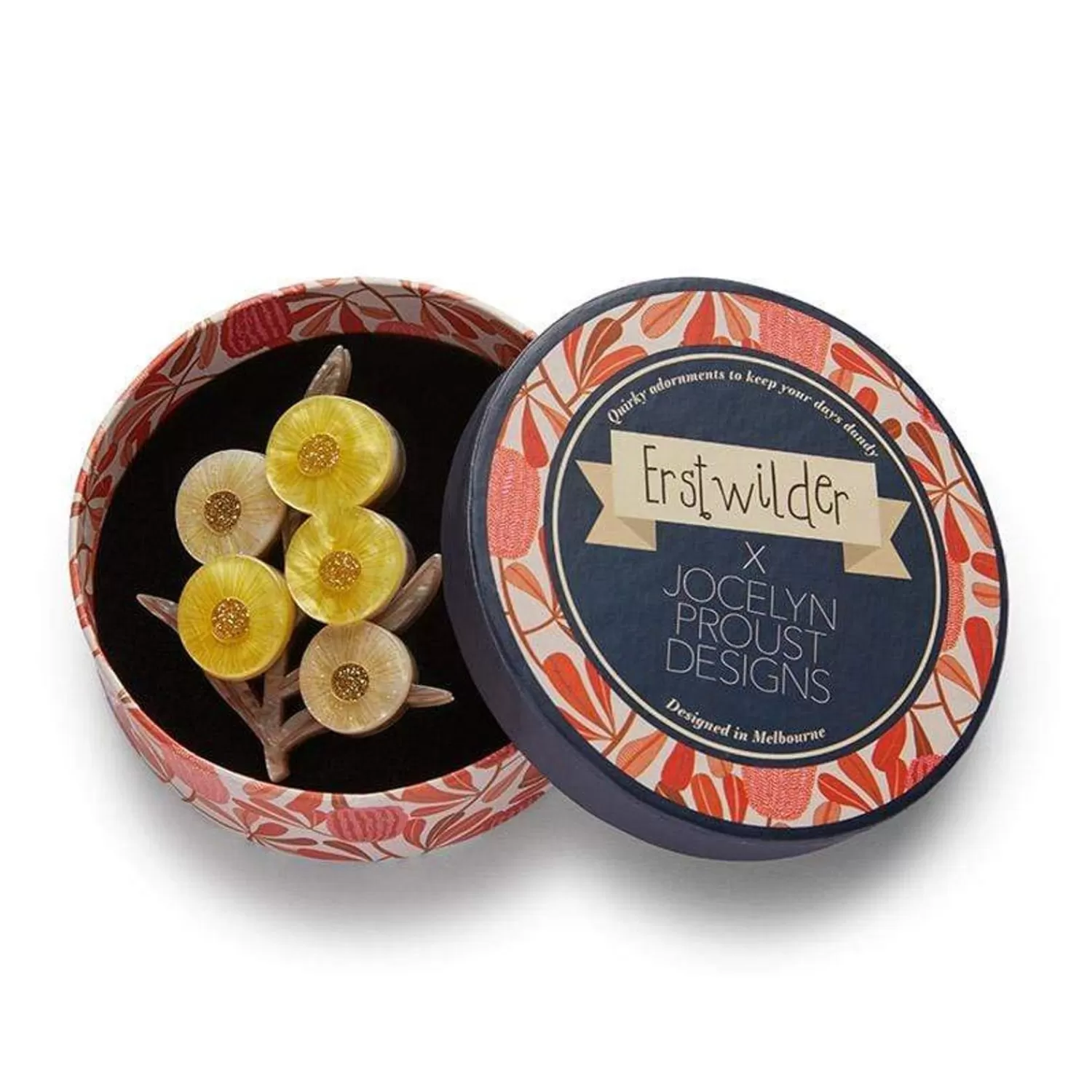 a_walk_in_the_wattle_brooch_3.webp A Walk In The Wattle Brooch*Erstwilder Fashion