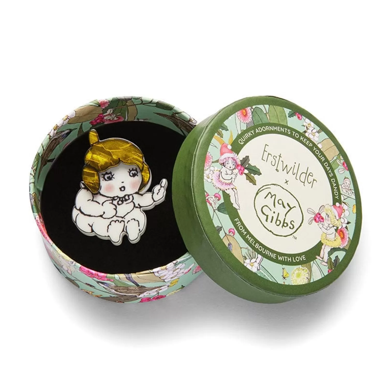 baby_gumnut_mini_brooch_4.webp Baby Gumnut Mini Brooch*Erstwilder Hot