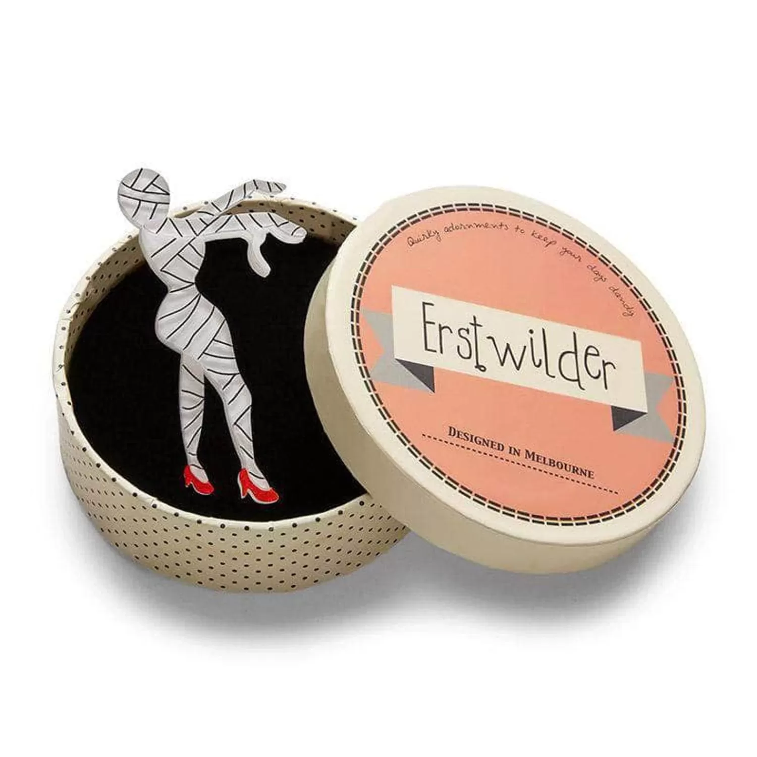bandaged_beauty_mummy_brooch_2.webp Bandaged Beauty Mummy Brooch*Erstwilder Cheap