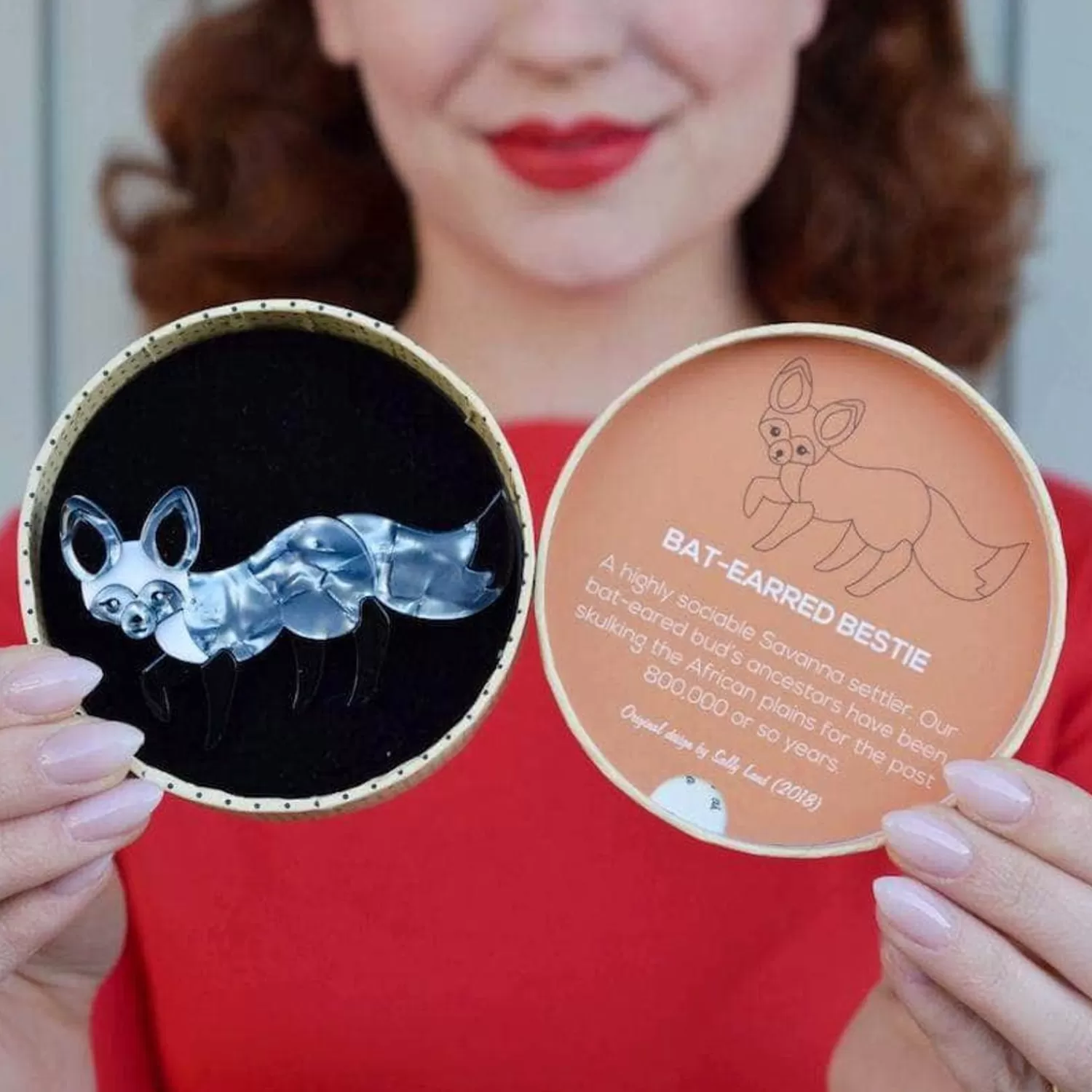 bateared_bestie_fox_brooch_3.webp Bat-Eared Bestie Fox Brooch*Erstwilder Best