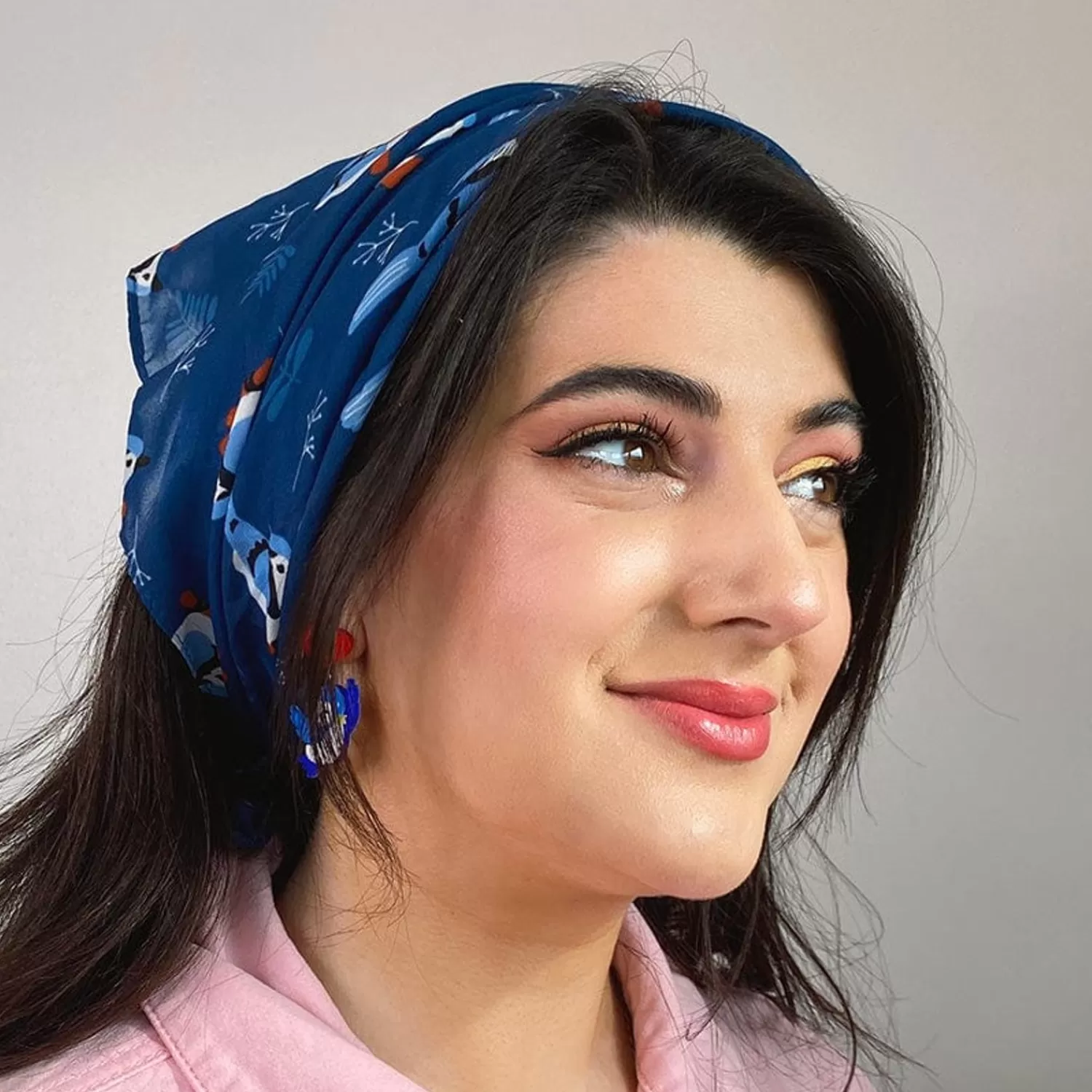 Blue Jay Way Head Scarf Navy*Erstwilder Shop