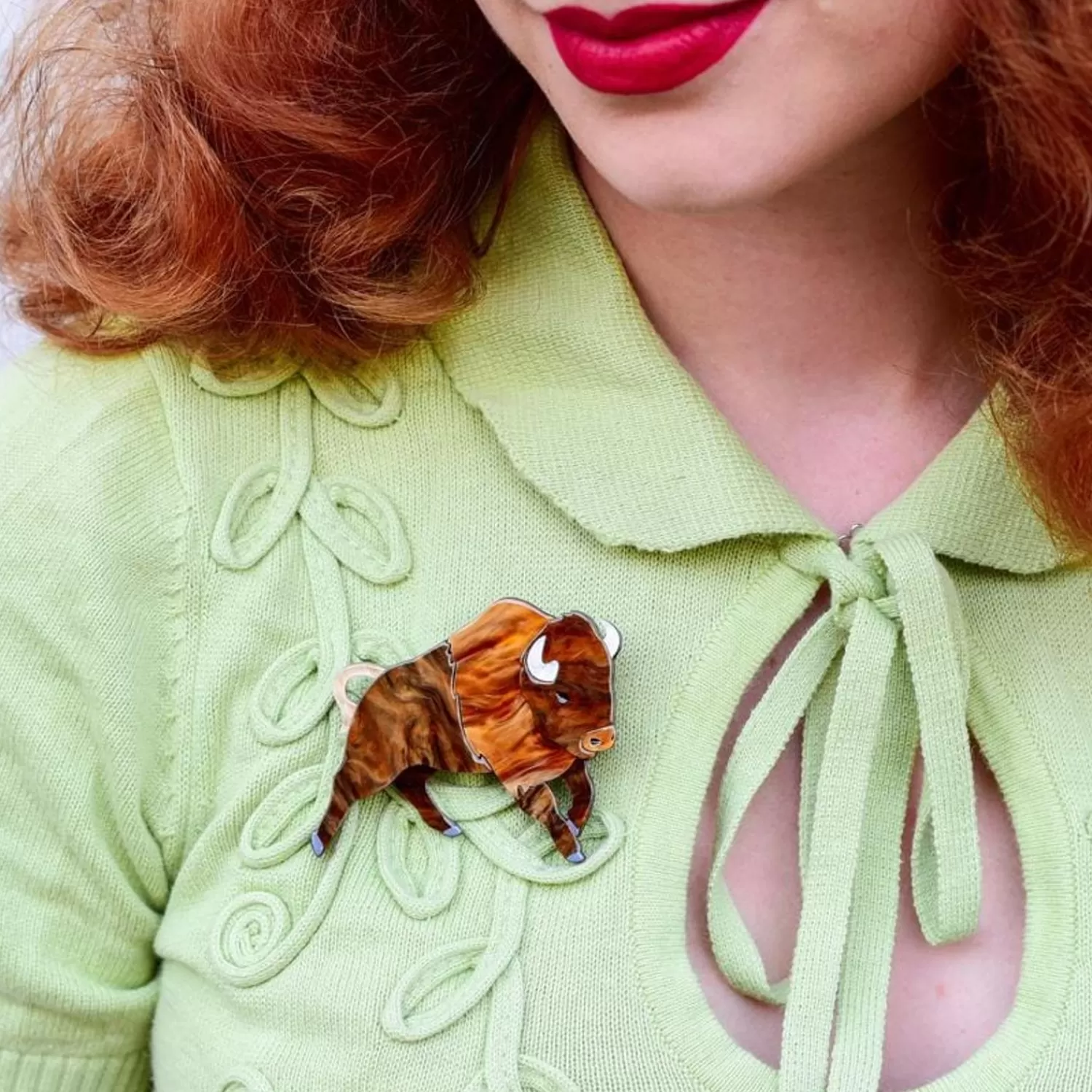 buffalo_bull_brooch_2.webp Buffalo Bull Brooch*Erstwilder Cheap