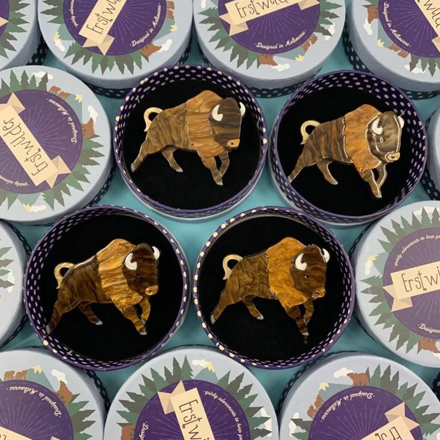 buffalo_bull_brooch_3.webp Buffalo Bull Brooch*Erstwilder Cheap