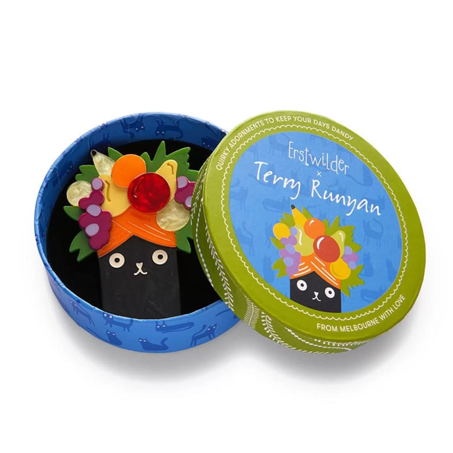 catmen_miranda_brooch_3.webp Catmen Miranda Brooch*Erstwilder Discount