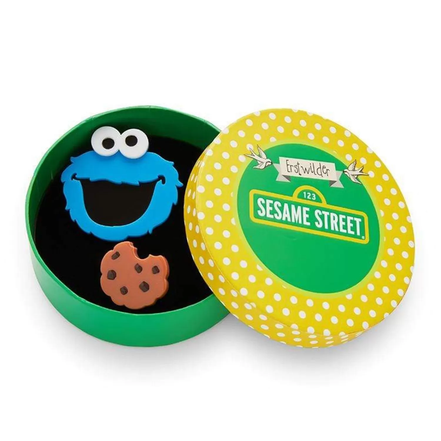 cookie_monster_brooch_2.webp Cookie Monster Brooch*Erstwilder Clearance