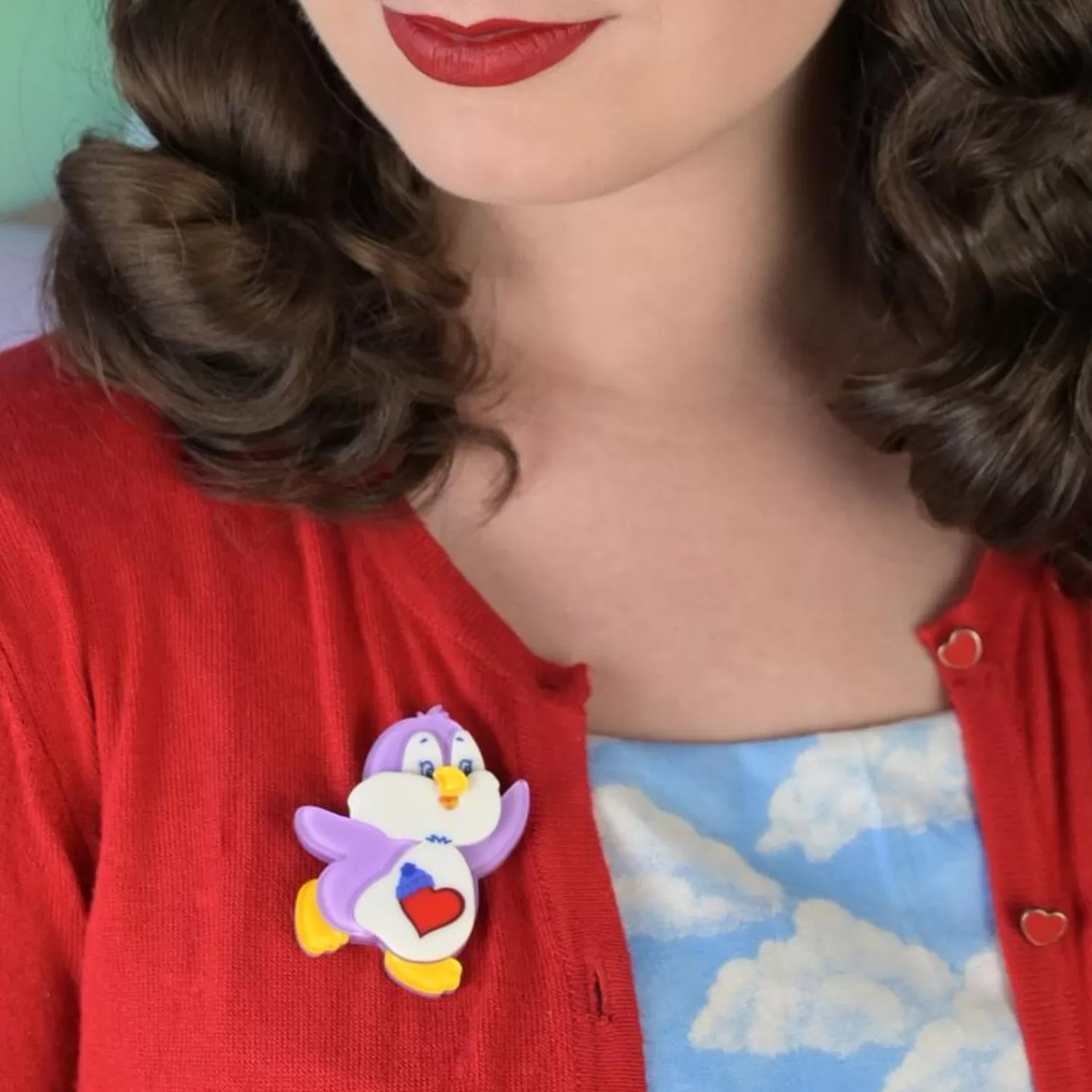 cozy_heart_penguin_brooch_2.webp Cozy Heart Penguin Brooch*Erstwilder Discount