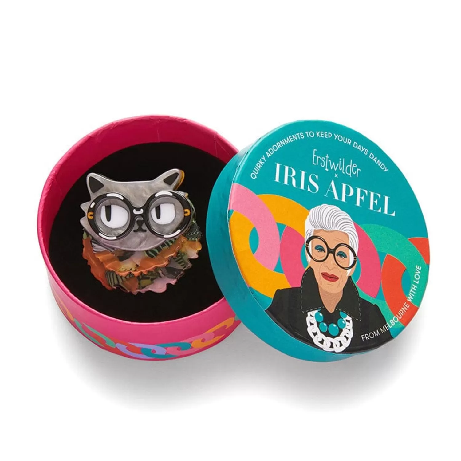 feathered_and_framed_mini_brooch_4.webp Feathered And Framed Mini Brooch*Erstwilder Best Sale