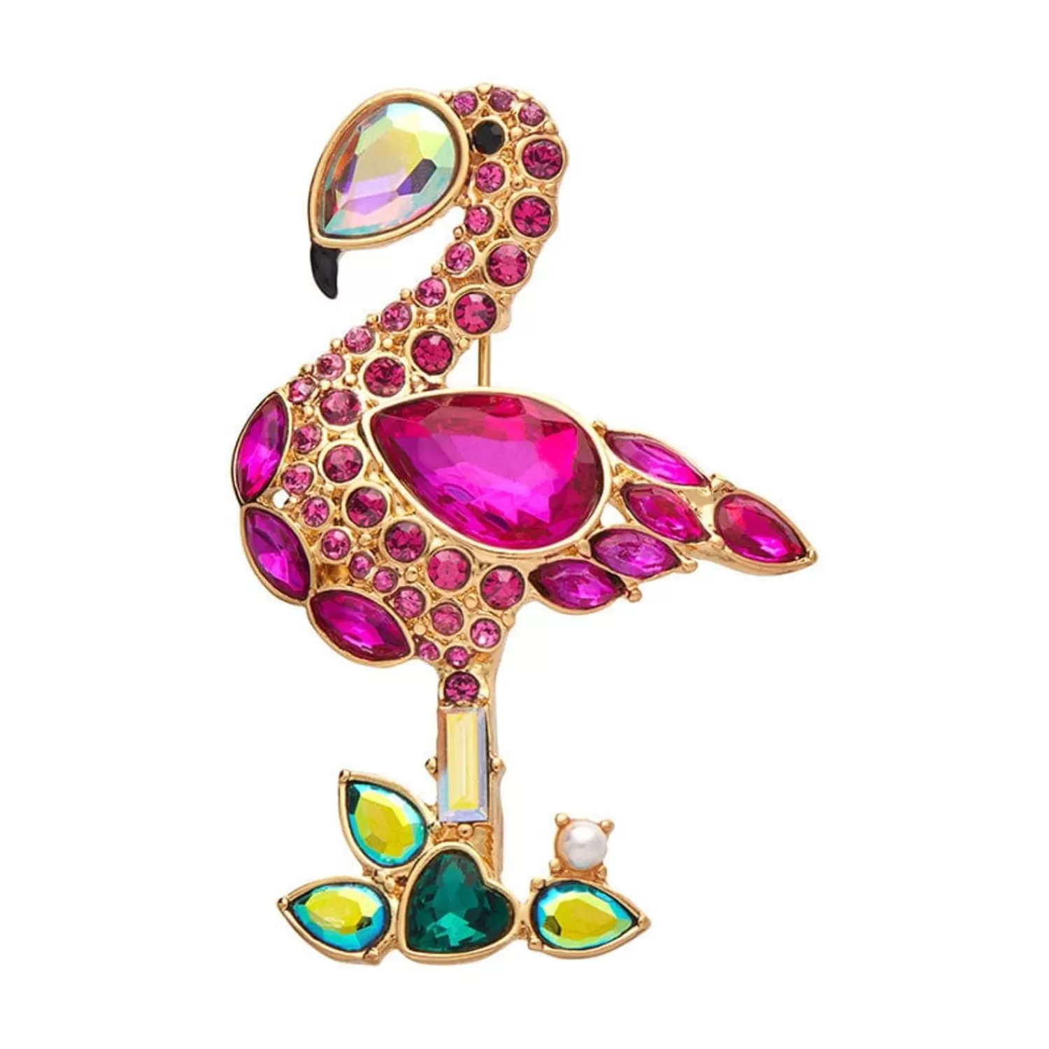 flamboyant_flamingo_funk_stone_set_crystal_brooch_3.webp Flamboyant Flamingo Funk Stone Set Crystal Brooch*Erstwilder Shop