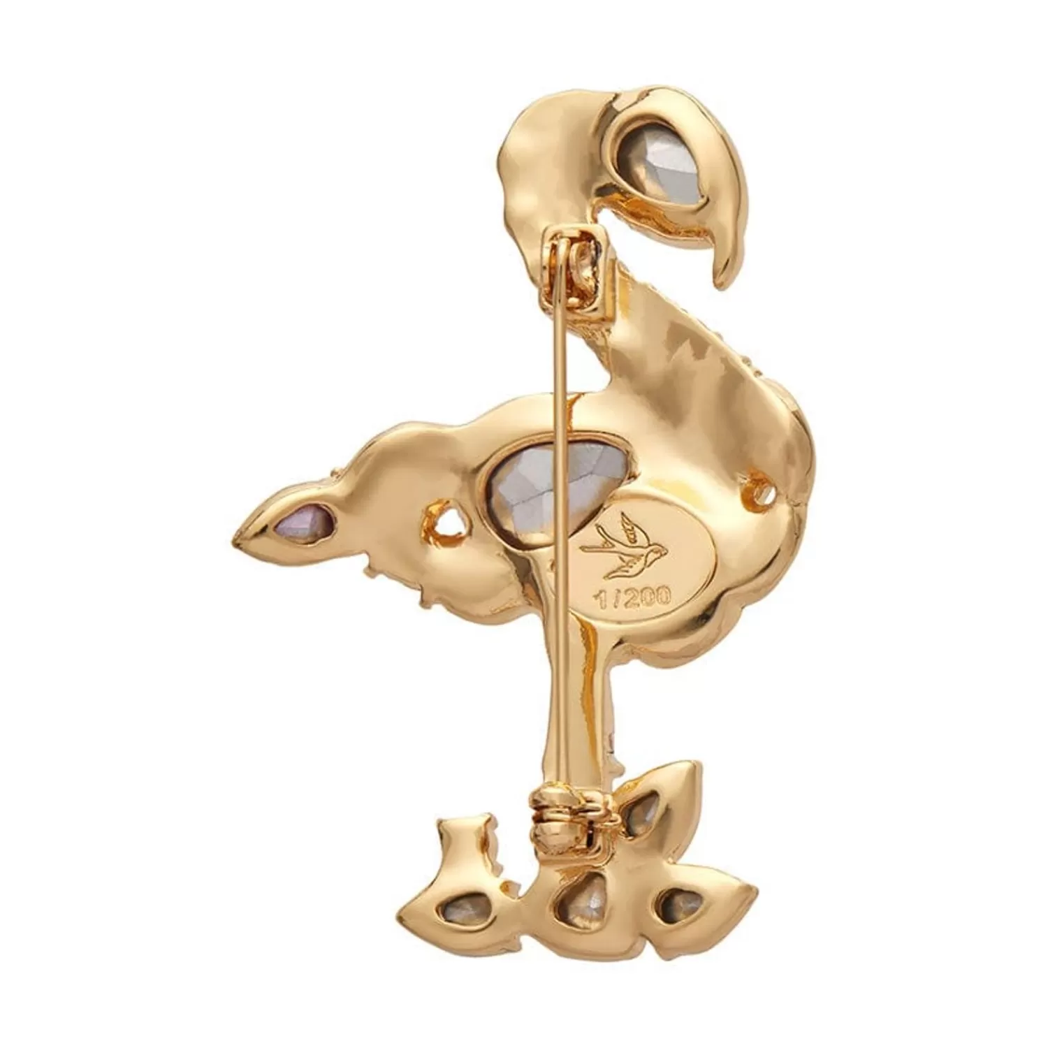 flamboyant_flamingo_funk_stone_set_crystal_brooch_4.webp Flamboyant Flamingo Funk Stone Set Crystal Brooch*Erstwilder Shop