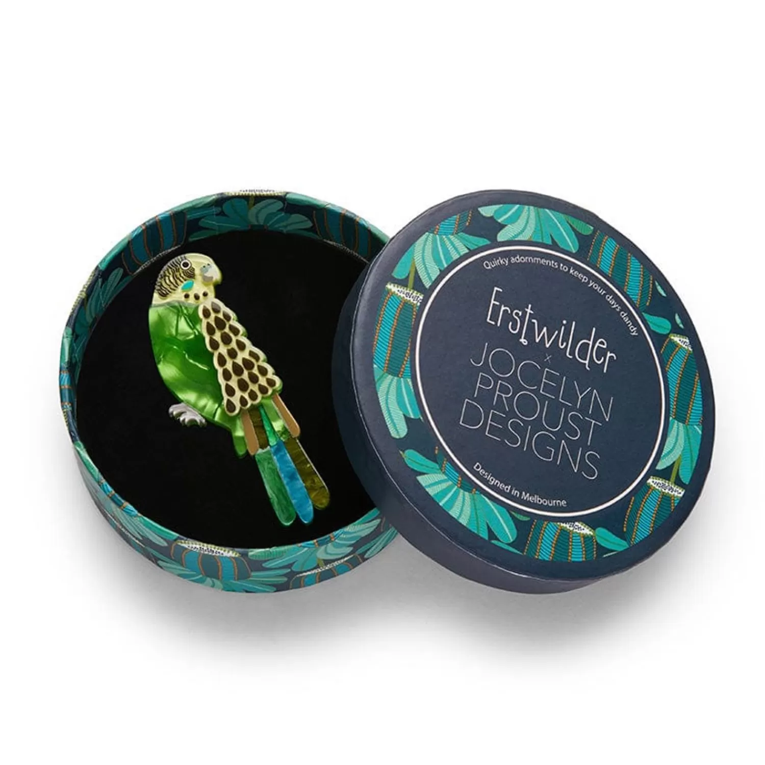 flossie_the_budgie_brooch_2.webp Flossie The Budgie Brooch*Erstwilder Best Sale