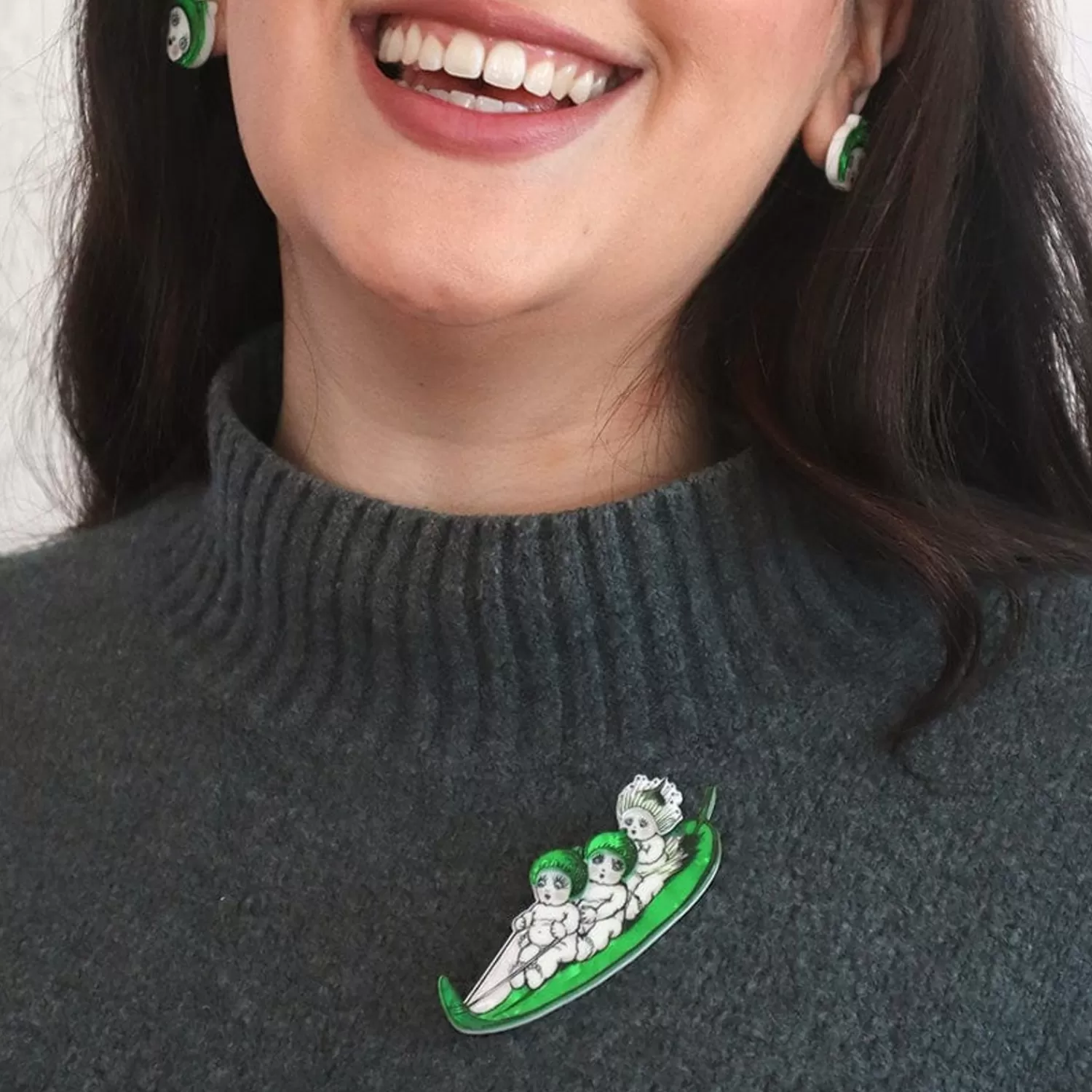 gumnut_toboggan_brooch_2.webp Gumnut Toboggan Brooch*Erstwilder Flash Sale