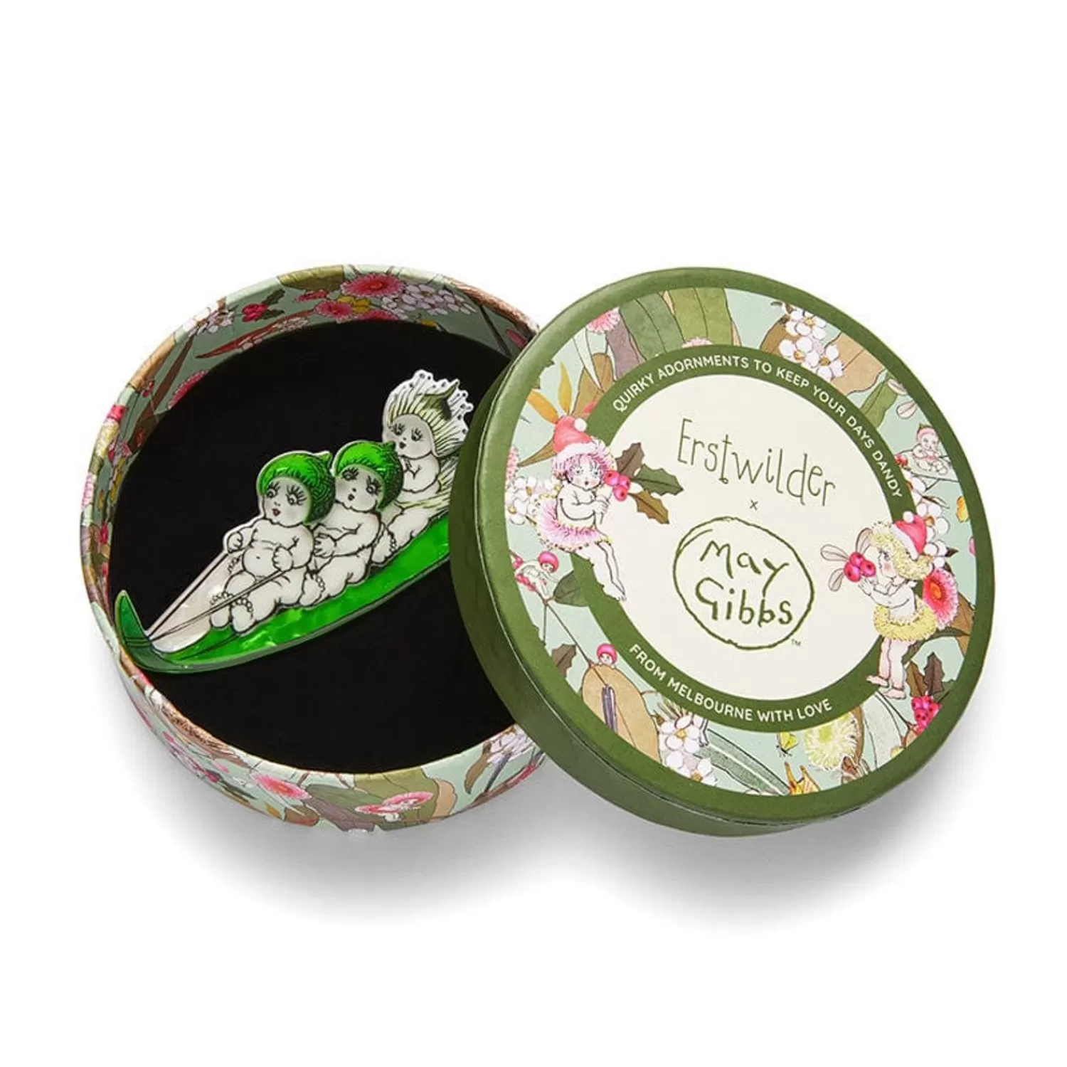 gumnut_toboggan_brooch_4.webp Gumnut Toboggan Brooch*Erstwilder Flash Sale