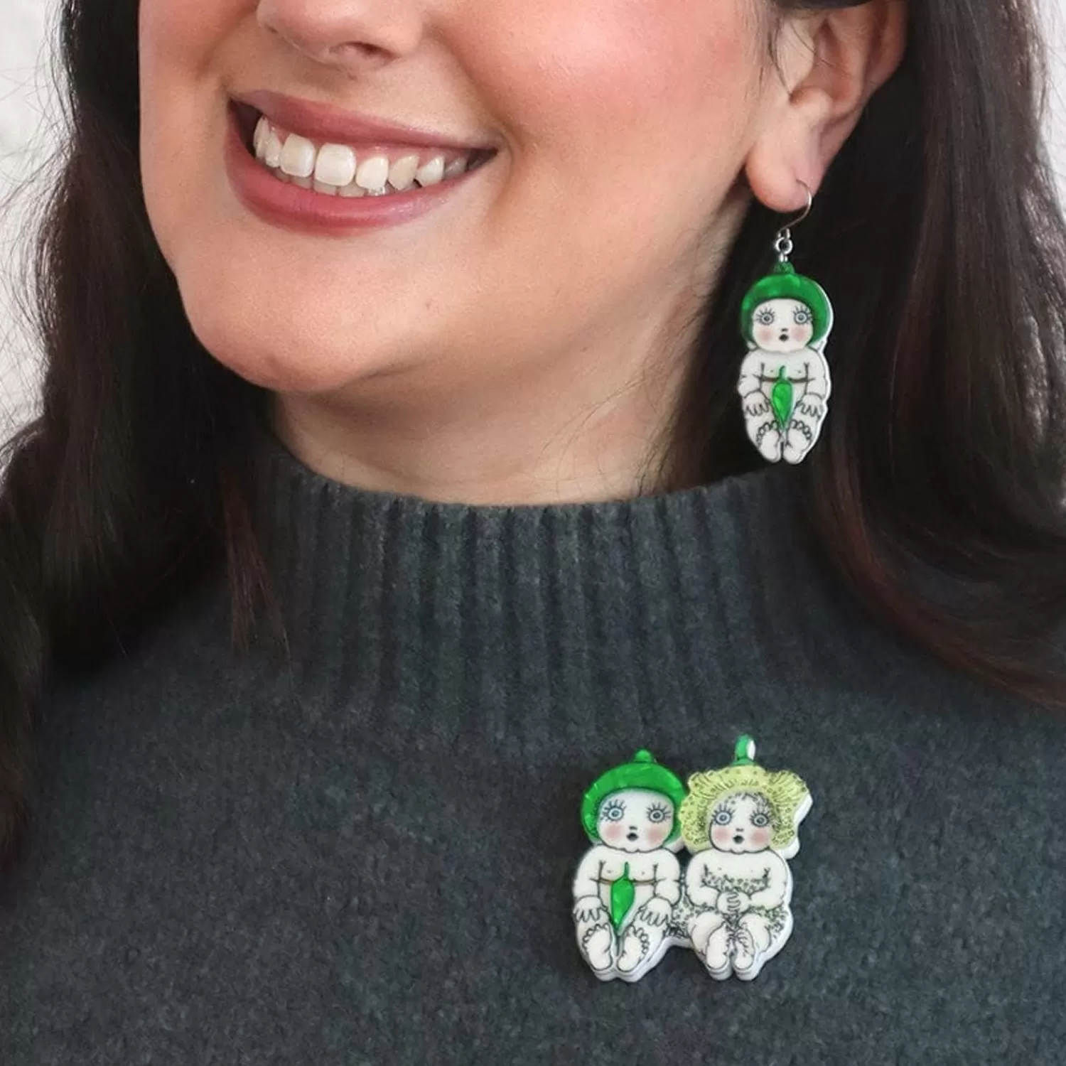 gumnut_twins_brooch_2.webp Gumnut Twins Brooch*Erstwilder Shop