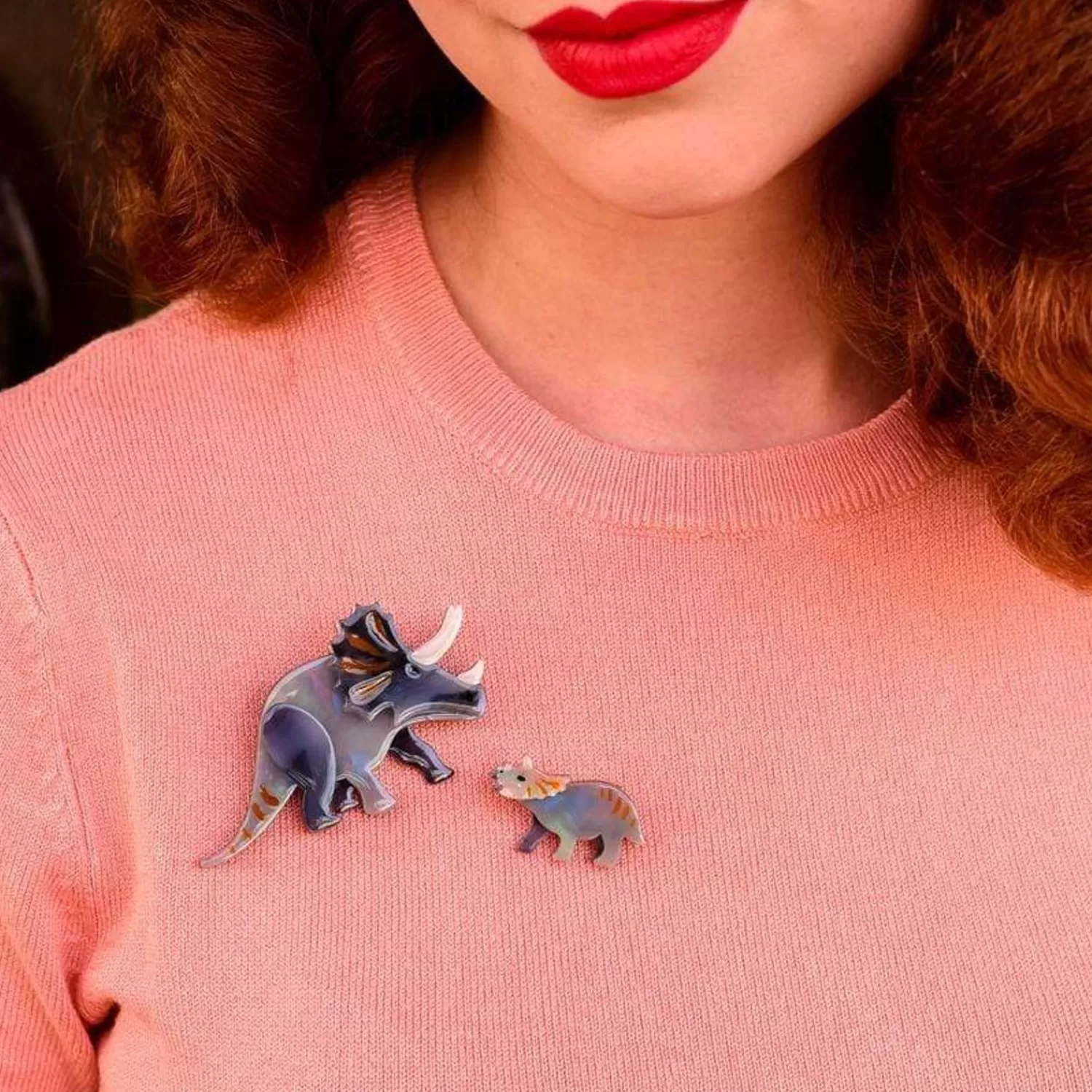 Herbivore Heritage Brooch Set*Erstwilder Shop