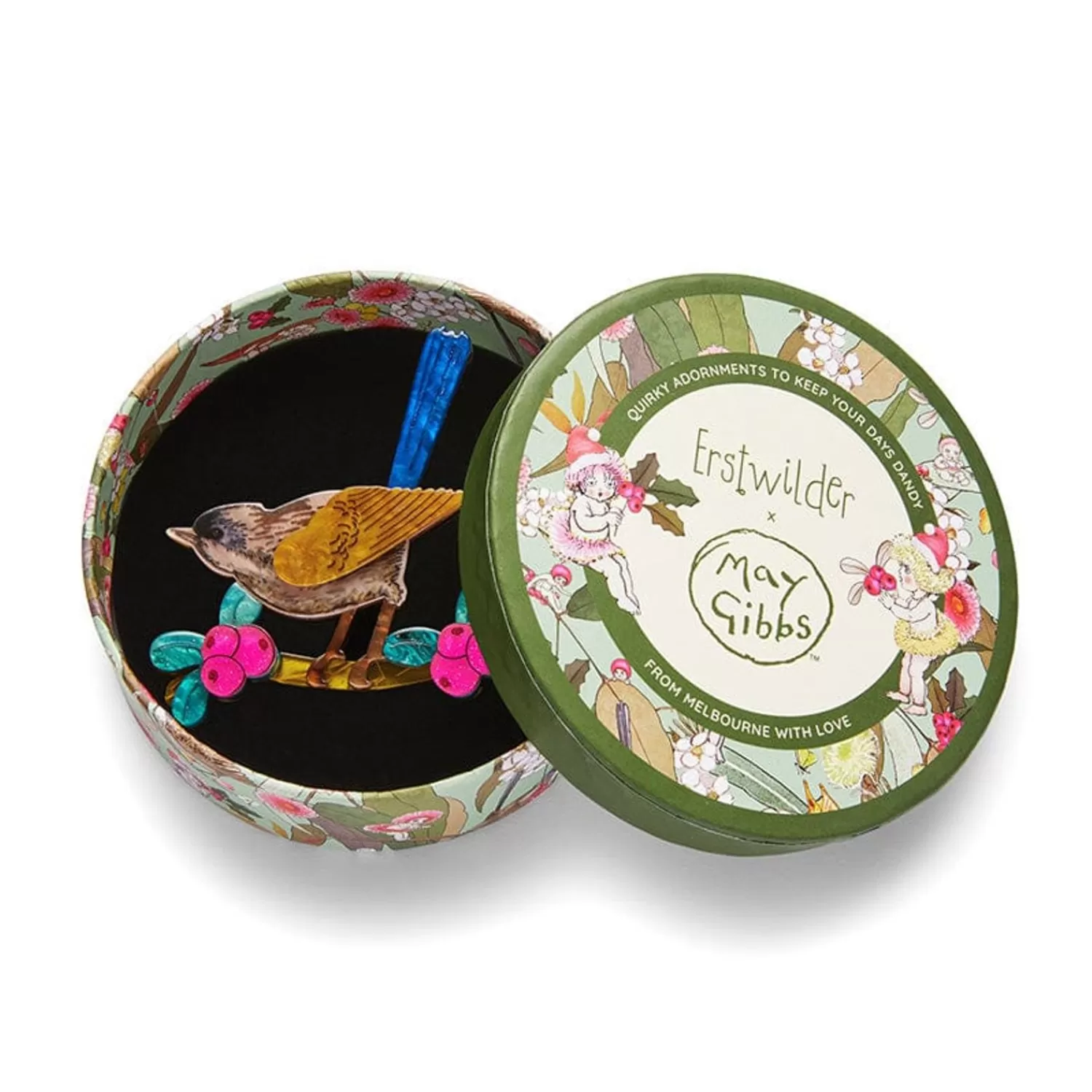 holly_wagtail_brooch_4.webp Holly Wagtail Brooch*Erstwilder Discount