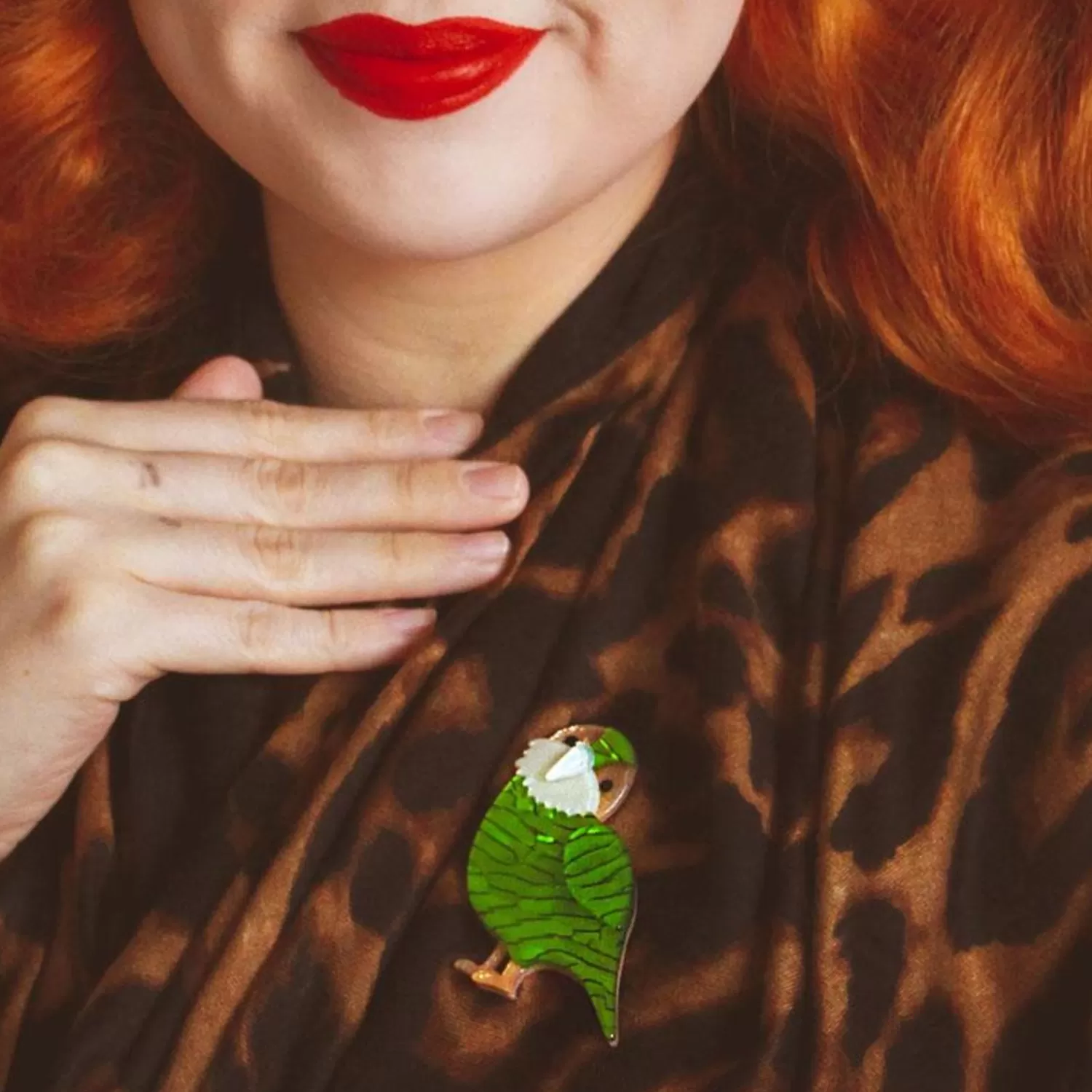 kakapo_on_show_brooch_2.webp Kakapo On Show Brooch*Erstwilder New