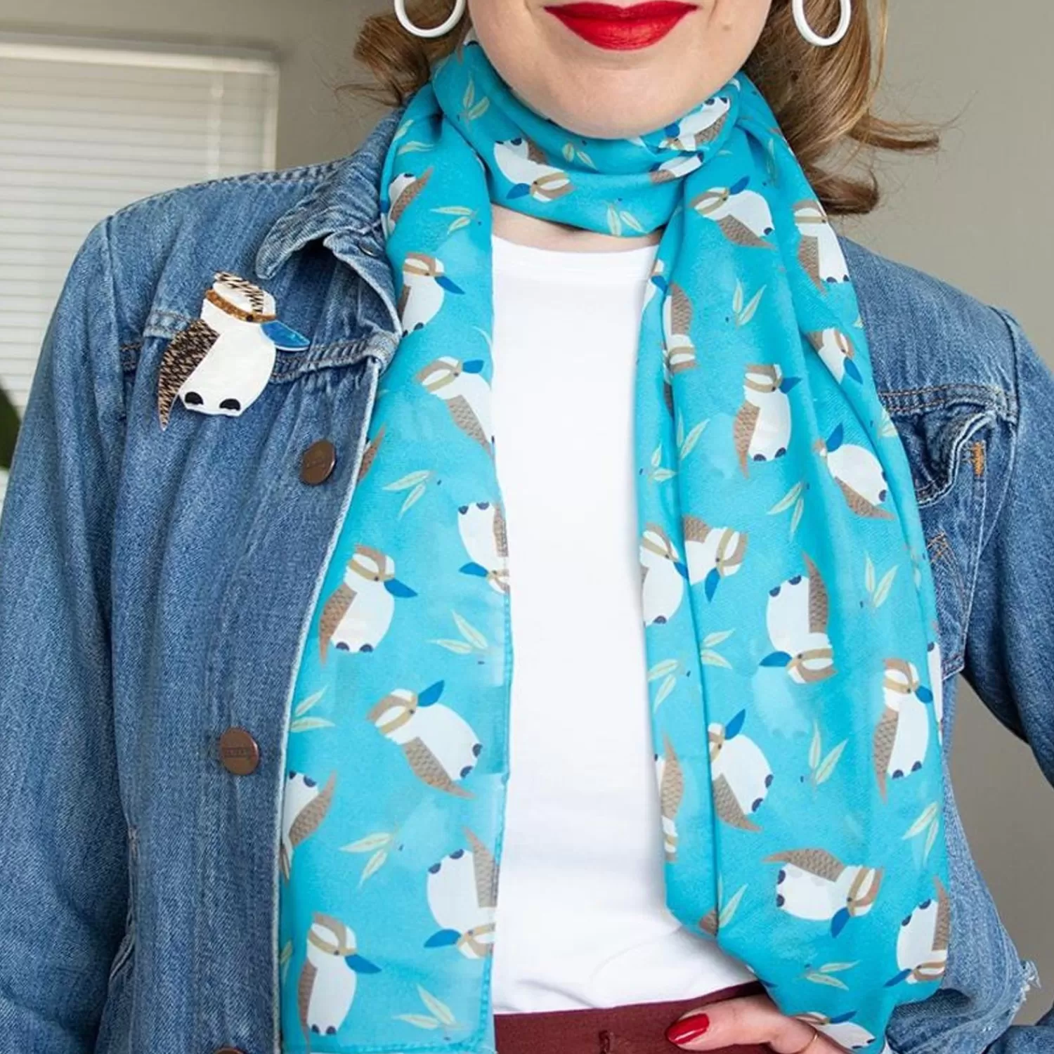 Kallista The Kookaburra Neck Scarf*Erstwilder Store