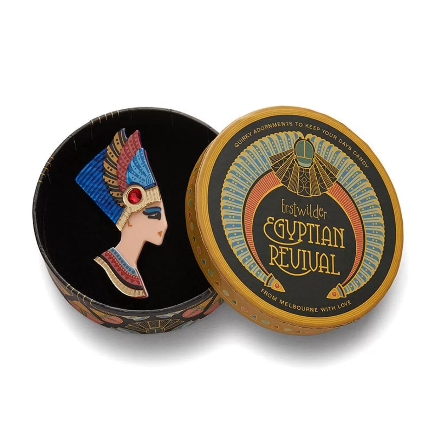 lady_of_grace_nefertiti_brooch_3.webp Lady Of Grace Nefertiti Brooch*Erstwilder Best Sale