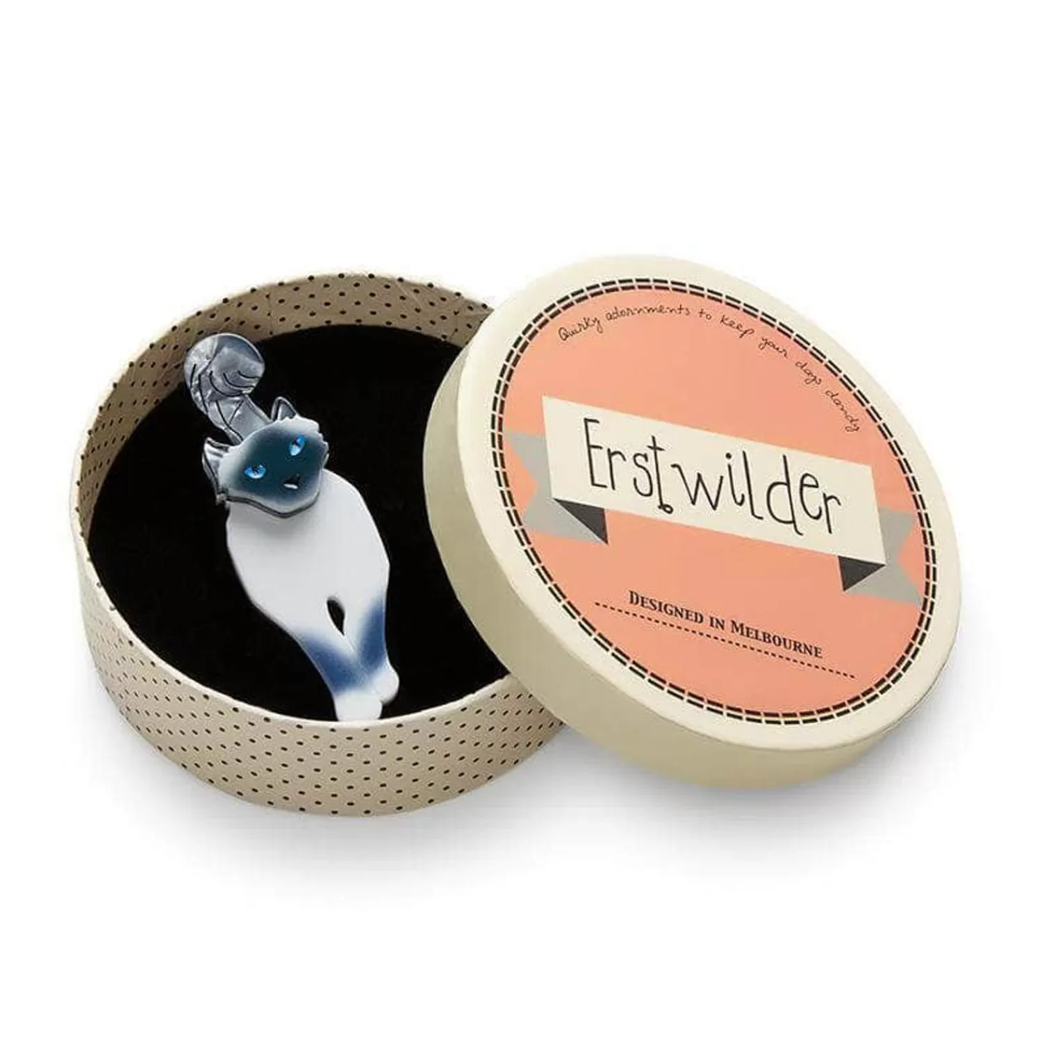 lena_the_blue_eyed_birman_cat_brooch_2.webp Lena The Blue Eyed Birman Cat Brooch*Erstwilder Cheap