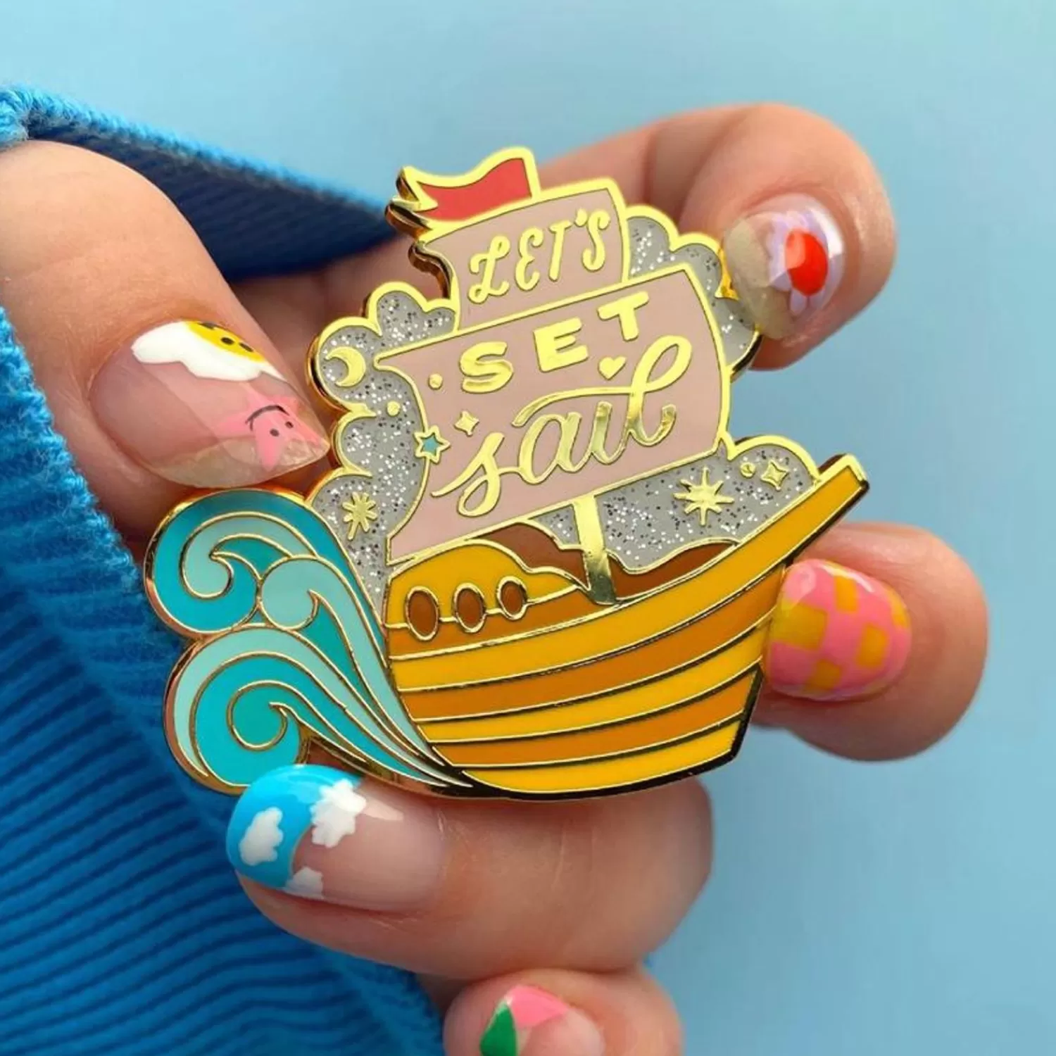 lets_set_sail_enamel_pin_3.webp Let'S Set Sail Enamel Pin*Erstwilder Online