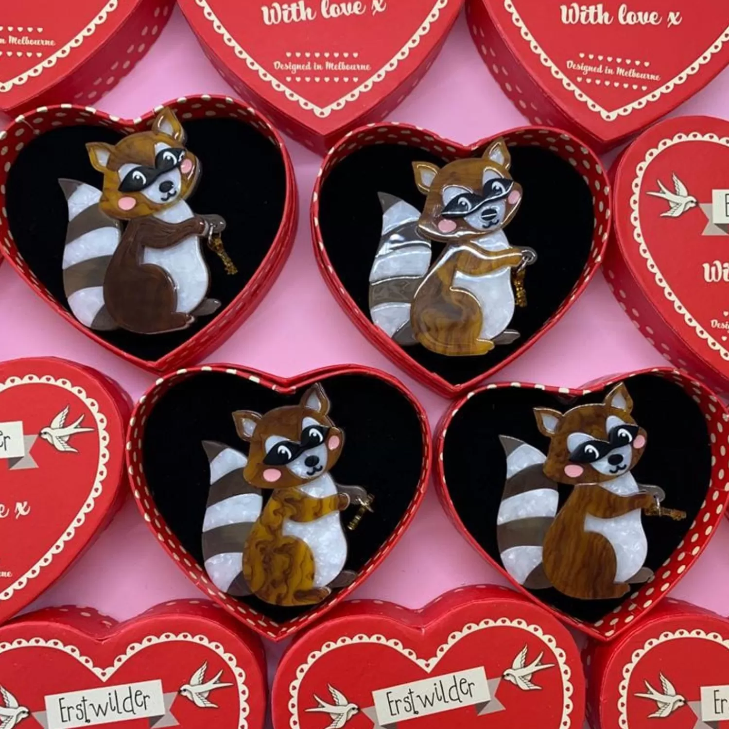 love_bandit_brooch_3.webp Love Bandit Brooch*Erstwilder Store