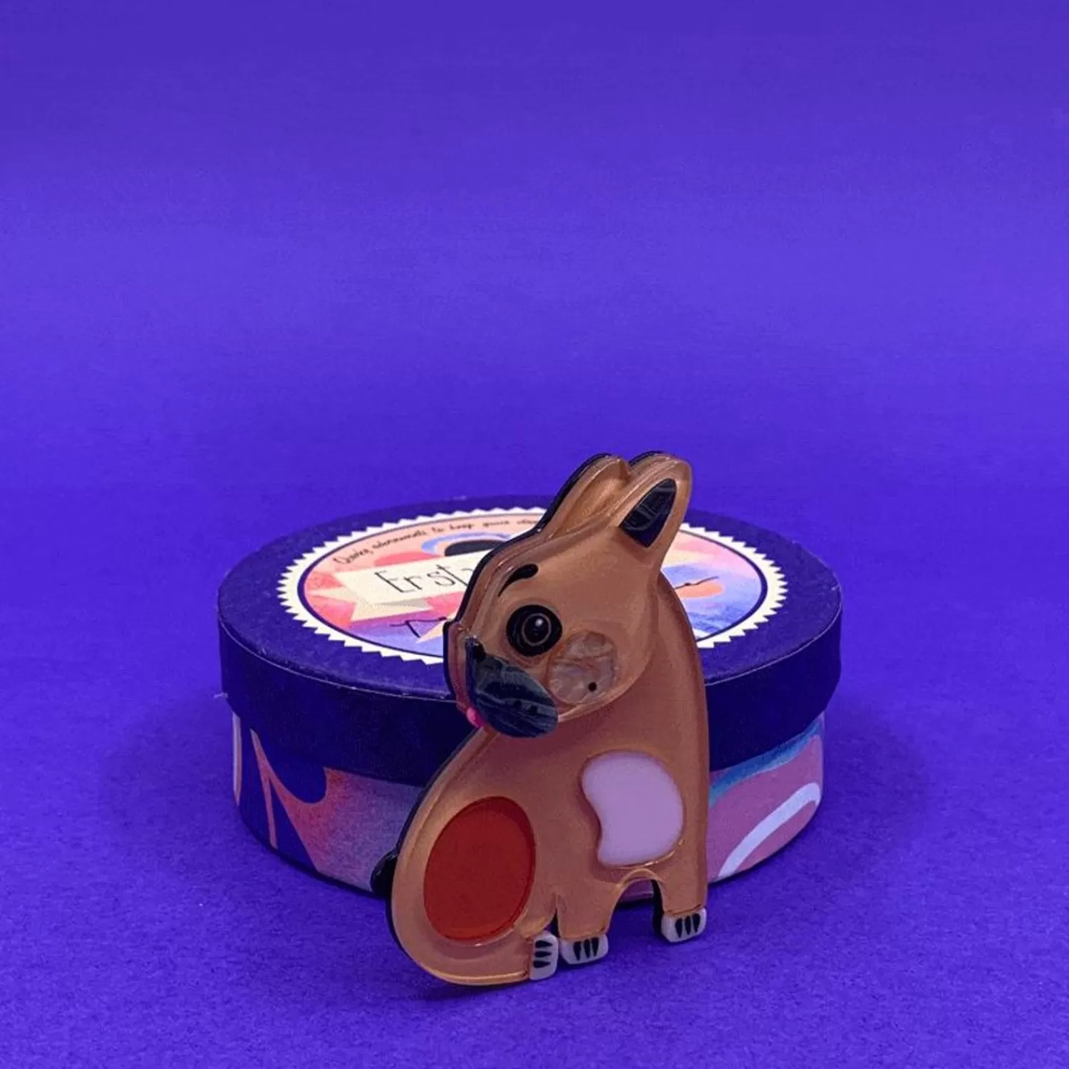 luce_the_french_bulldog_brooch_4.webp Luce The French Bulldog Brooch*Erstwilder Cheap