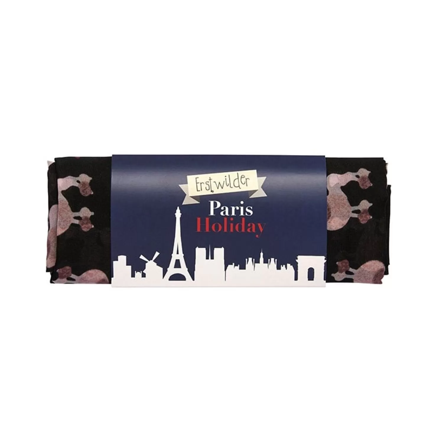 madame_caniche_large_neck_scarf__black_2.webp Madame Caniche Large Neck Scarf - Black*Erstwilder Store