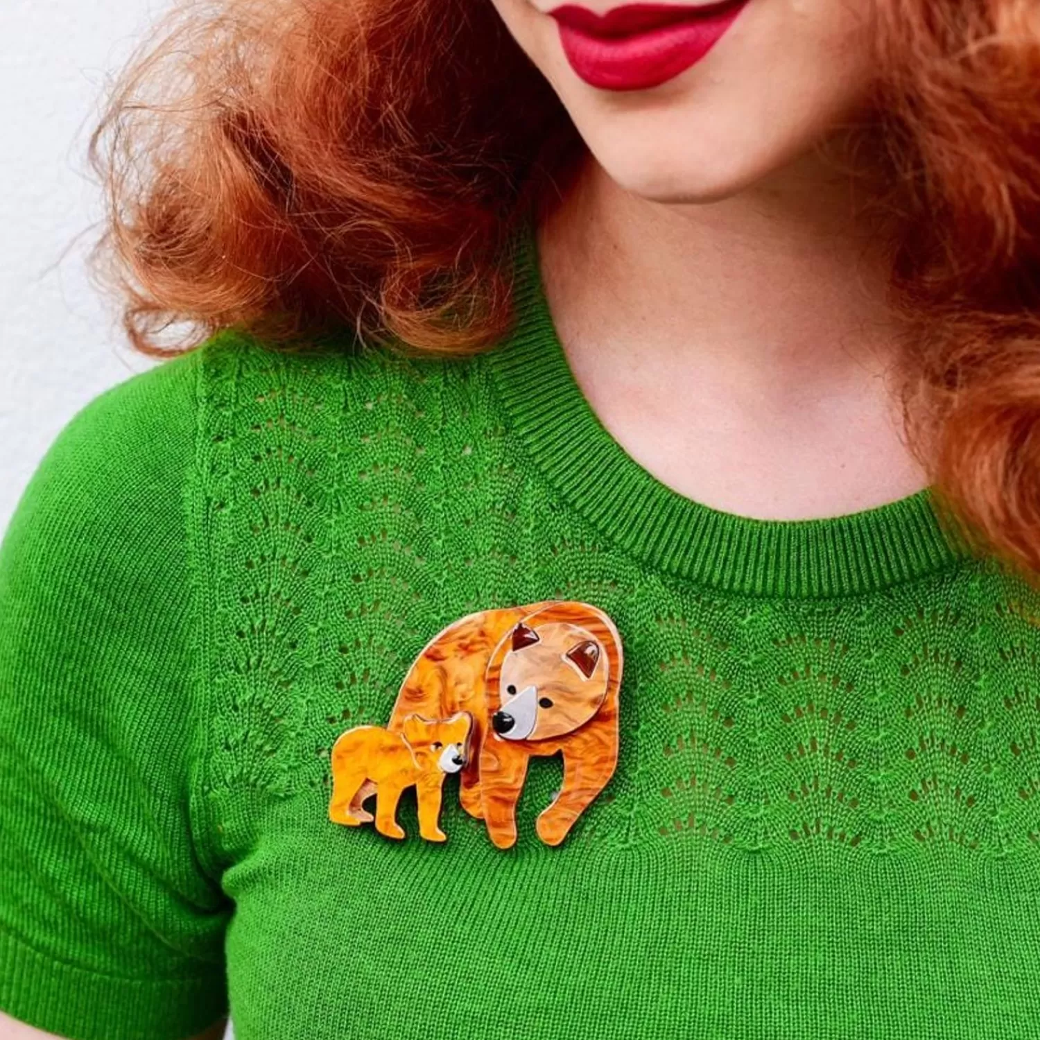 mama_bear_brooch_2.webp Mama Bear Brooch*Erstwilder Cheap