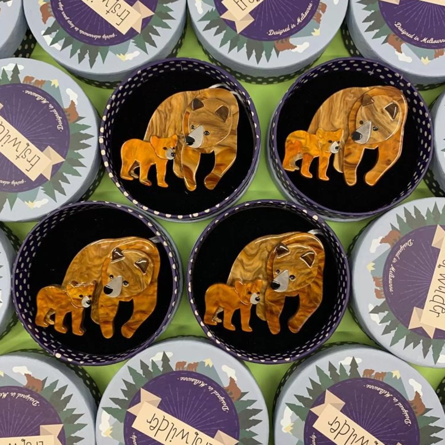 mama_bear_brooch_3.webp Mama Bear Brooch*Erstwilder Cheap