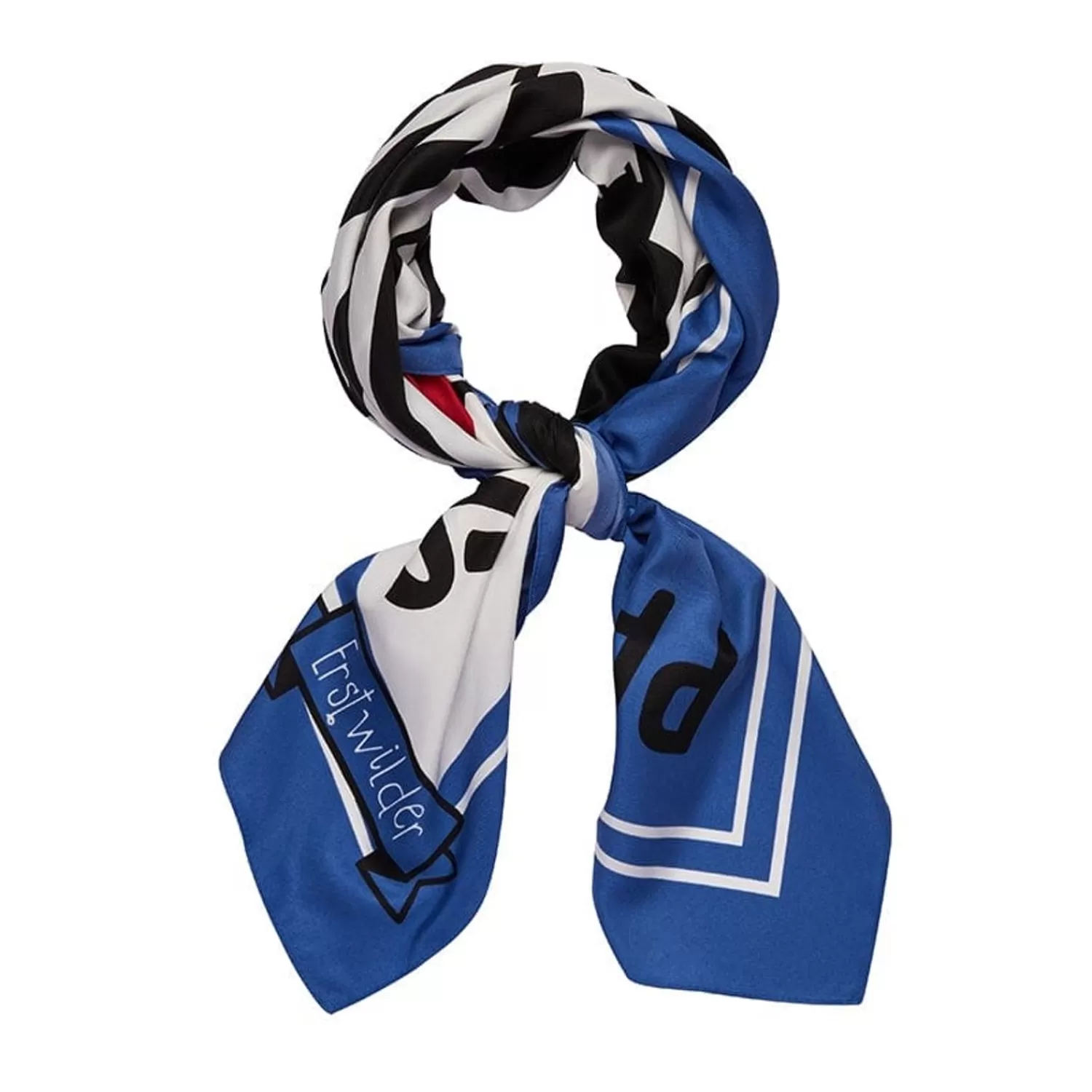 paris_skyline_square_scarf__blue_2.webp Paris Skyline Square Scarf - Blue*Erstwilder Sale