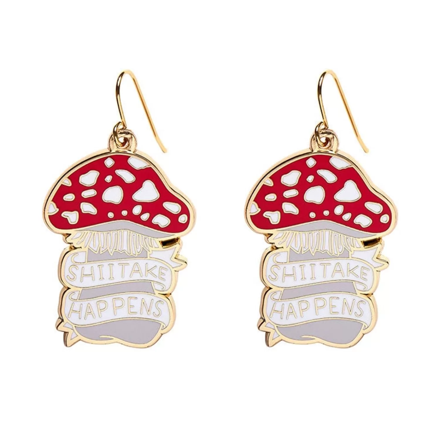 shiitake_happens_enamel_drop_earrings_2.webp Shiitake Happens Enamel Drop Earrings*Erstwilder Hot