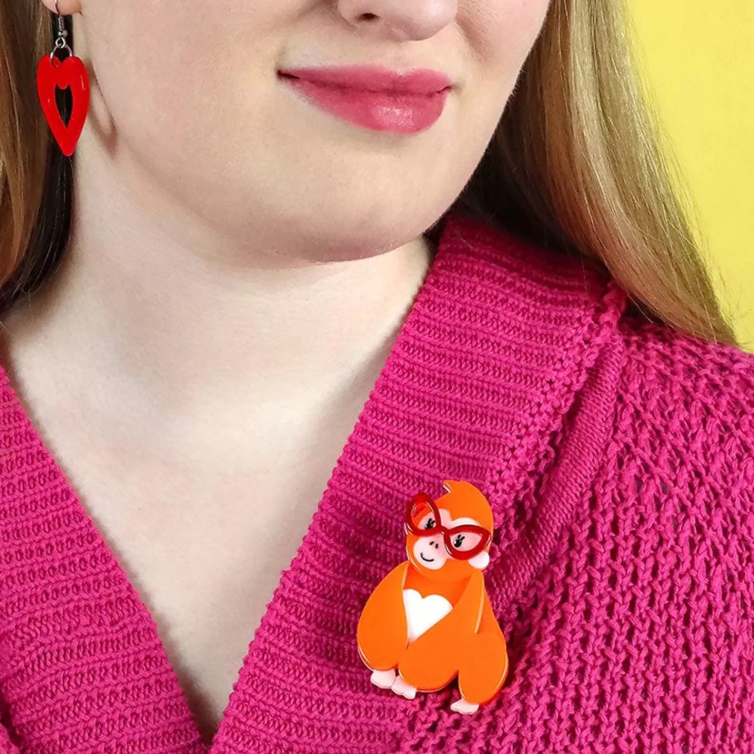 shortsighted_sophie_gorilla_brooch_2-1.webp Short-Sighted Sophie Gorilla Brooch*Erstwilder Discount