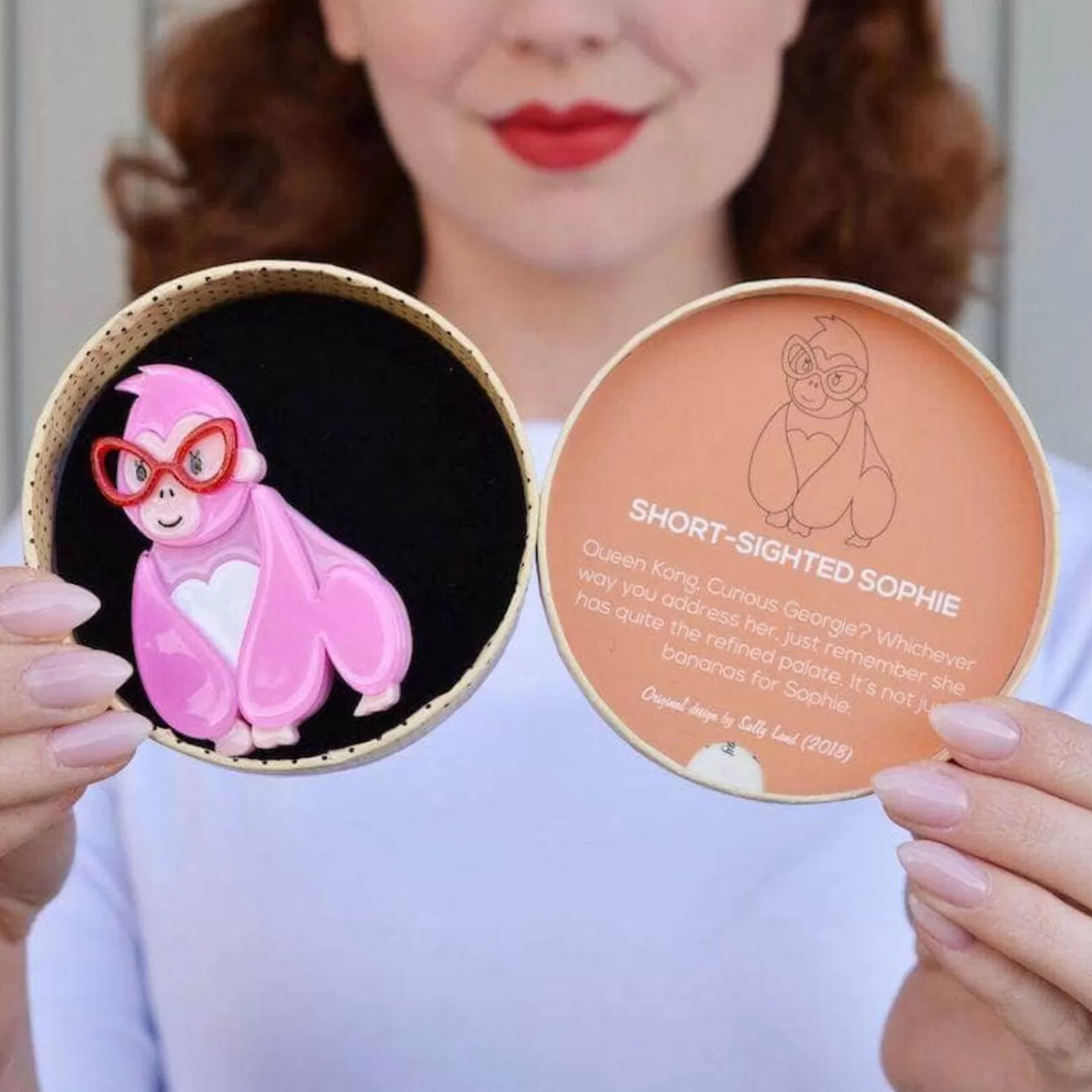 shortsighted_sophie_gorilla_brooch_2.webp Short-Sighted Sophie Gorilla Brooch*Erstwilder Shop