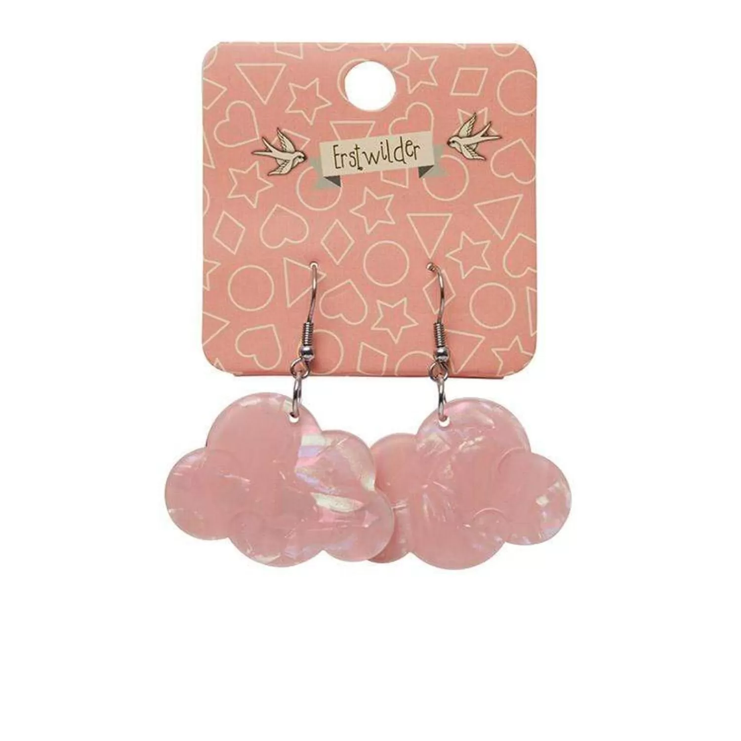 solid_cloud_solid_glitter_resin_drop_earrings__pink_2.webp Solid Cloud Solid Glitter Resin Drop Earrings - Pink*Erstwilder Cheap