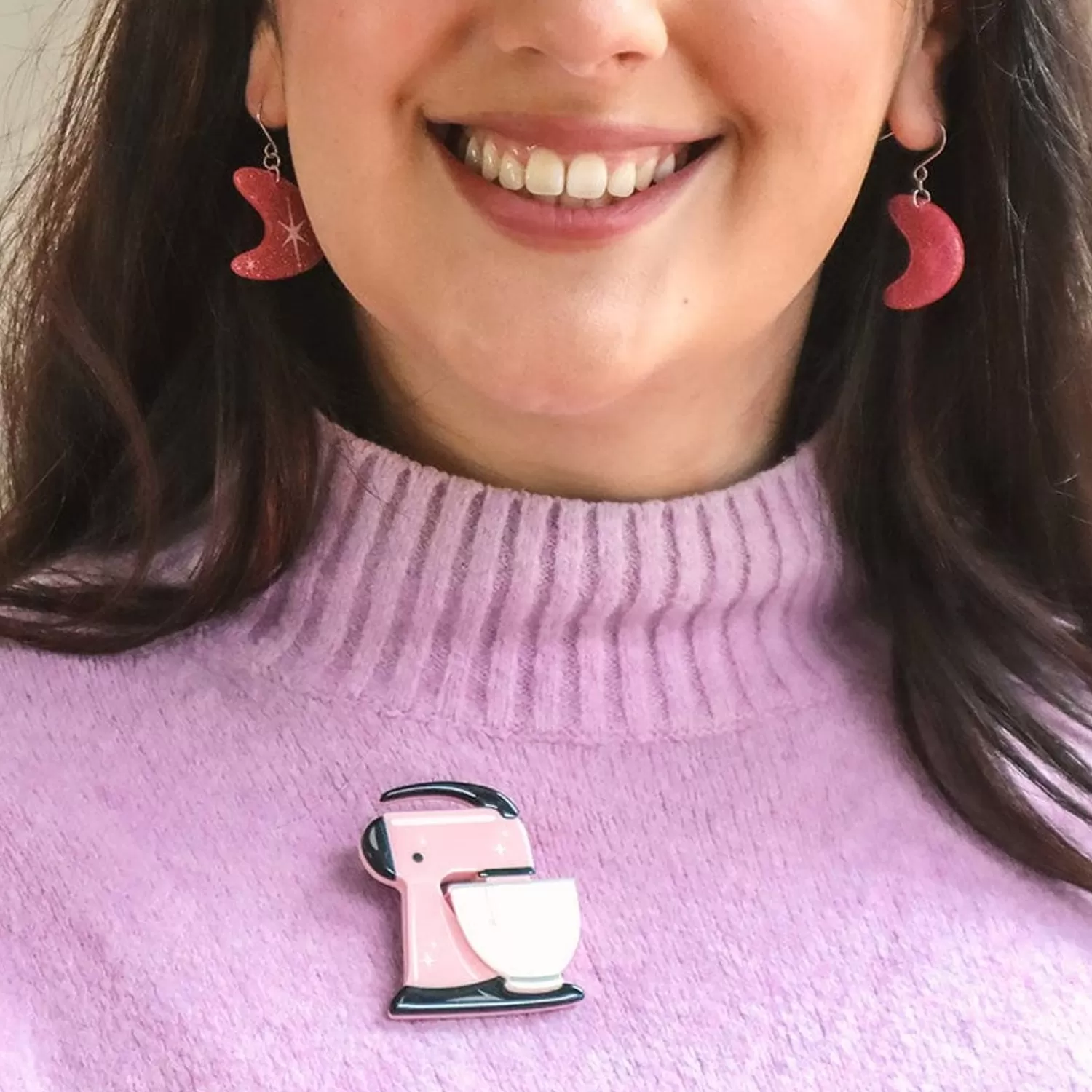 spin_me_right_round_brooch__pink_2.webp Spin Me Right Round Brooch - Pink*Erstwilder Flash Sale