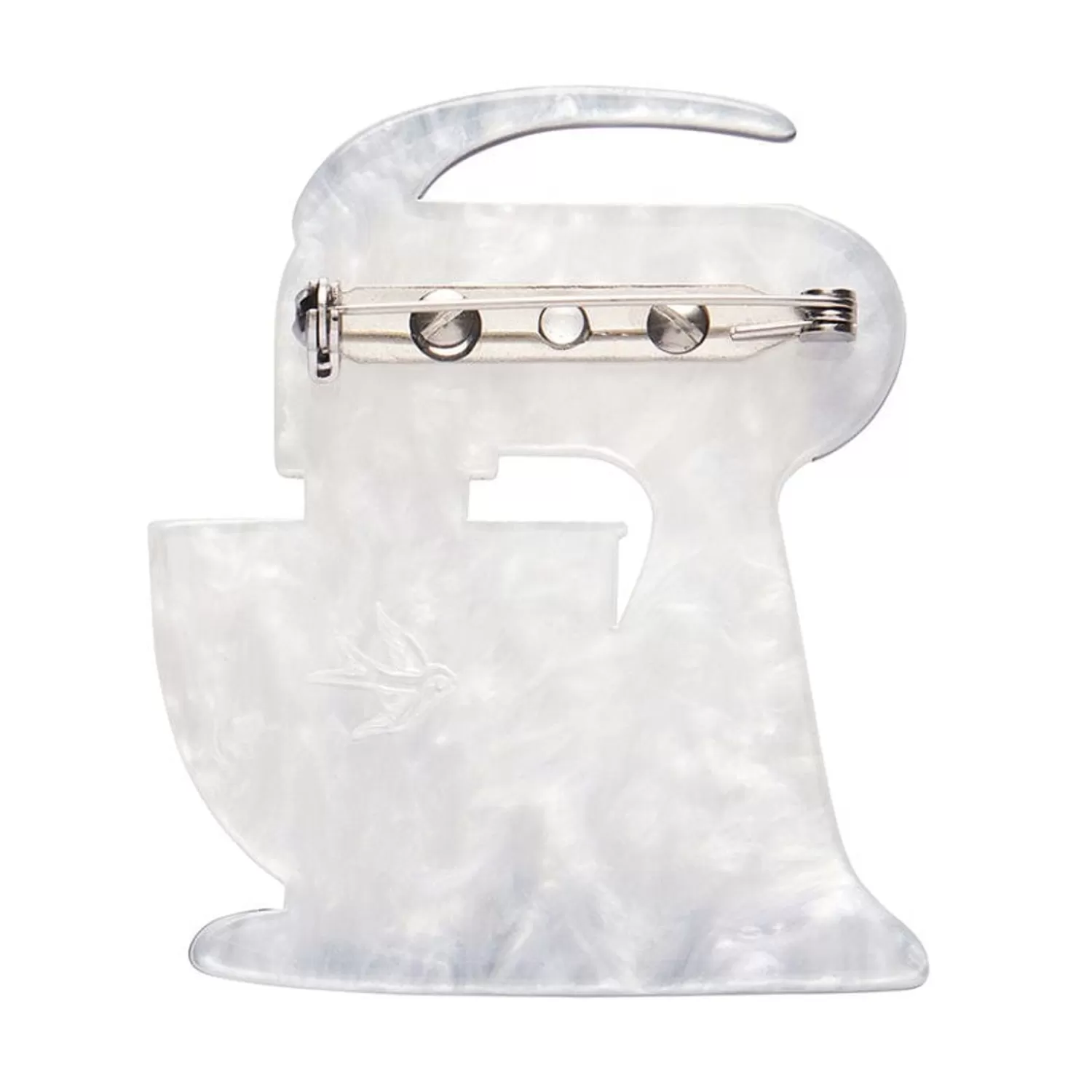 spin_me_right_round_brooch__white_3.webp Spin Me Right Round Brooch - White*Erstwilder Discount