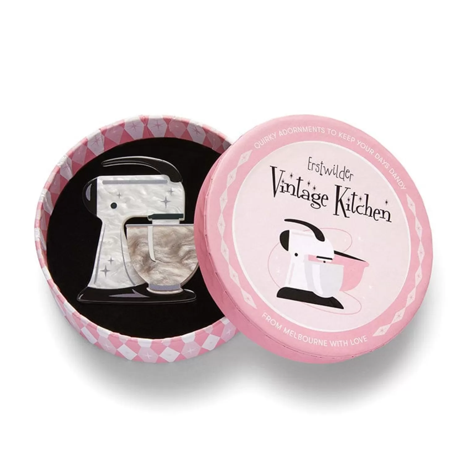 spin_me_right_round_brooch__white_4.webp Spin Me Right Round Brooch - White*Erstwilder Discount