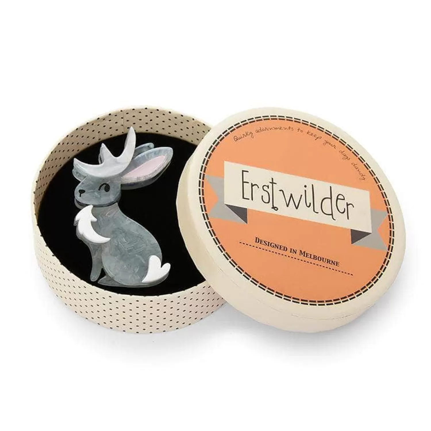 stagbunny_brooch_2.webp Stagbunny Brooch*Erstwilder Cheap