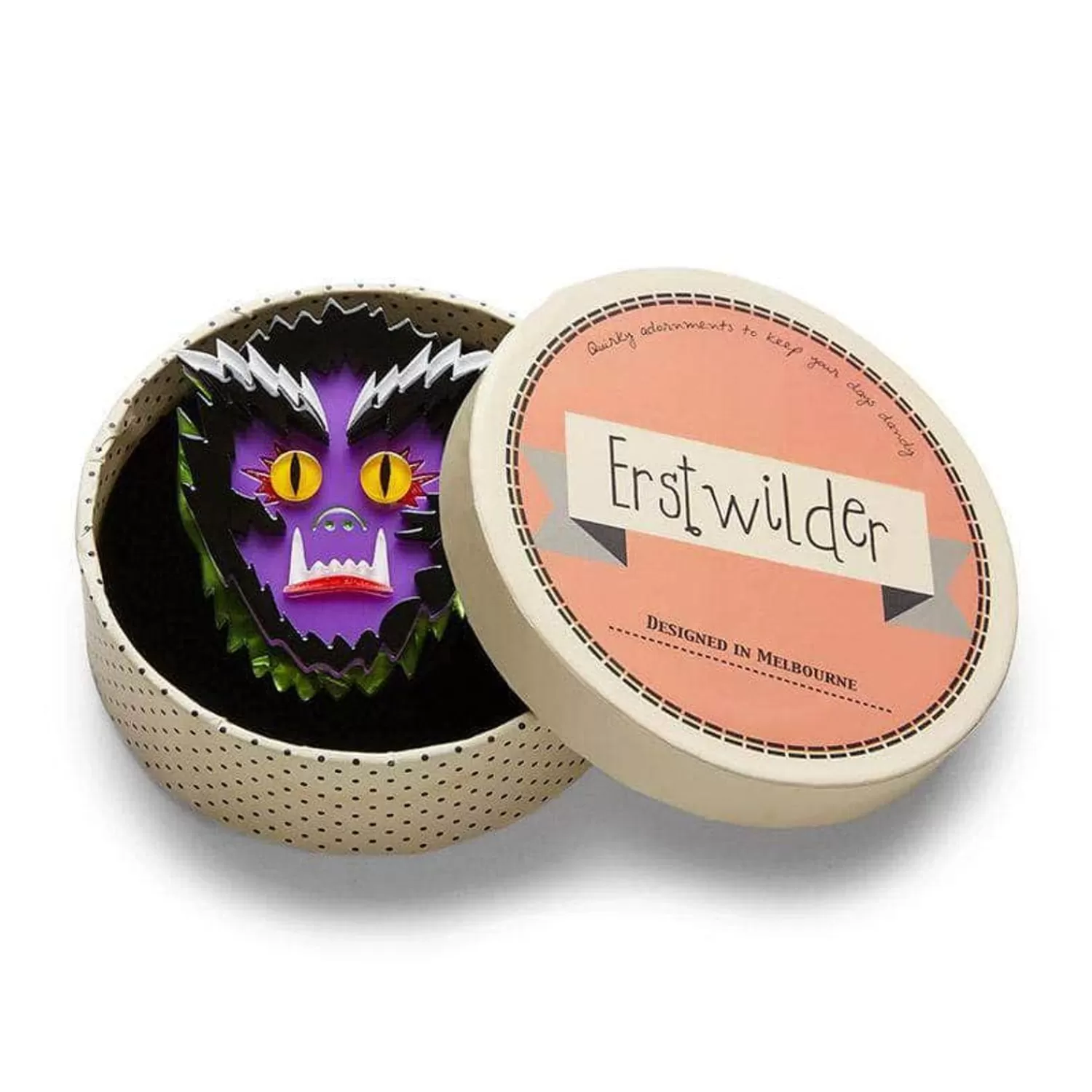 talbot_the_terror_wolfman_brooch_2.webp Talbot The Terror Wolfman Brooch*Erstwilder Hot