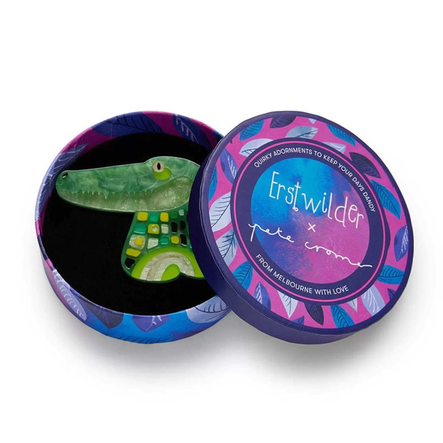 the_big_saltie_croc_brooch_3.webp The Big Saltie Croc Brooch*Erstwilder New