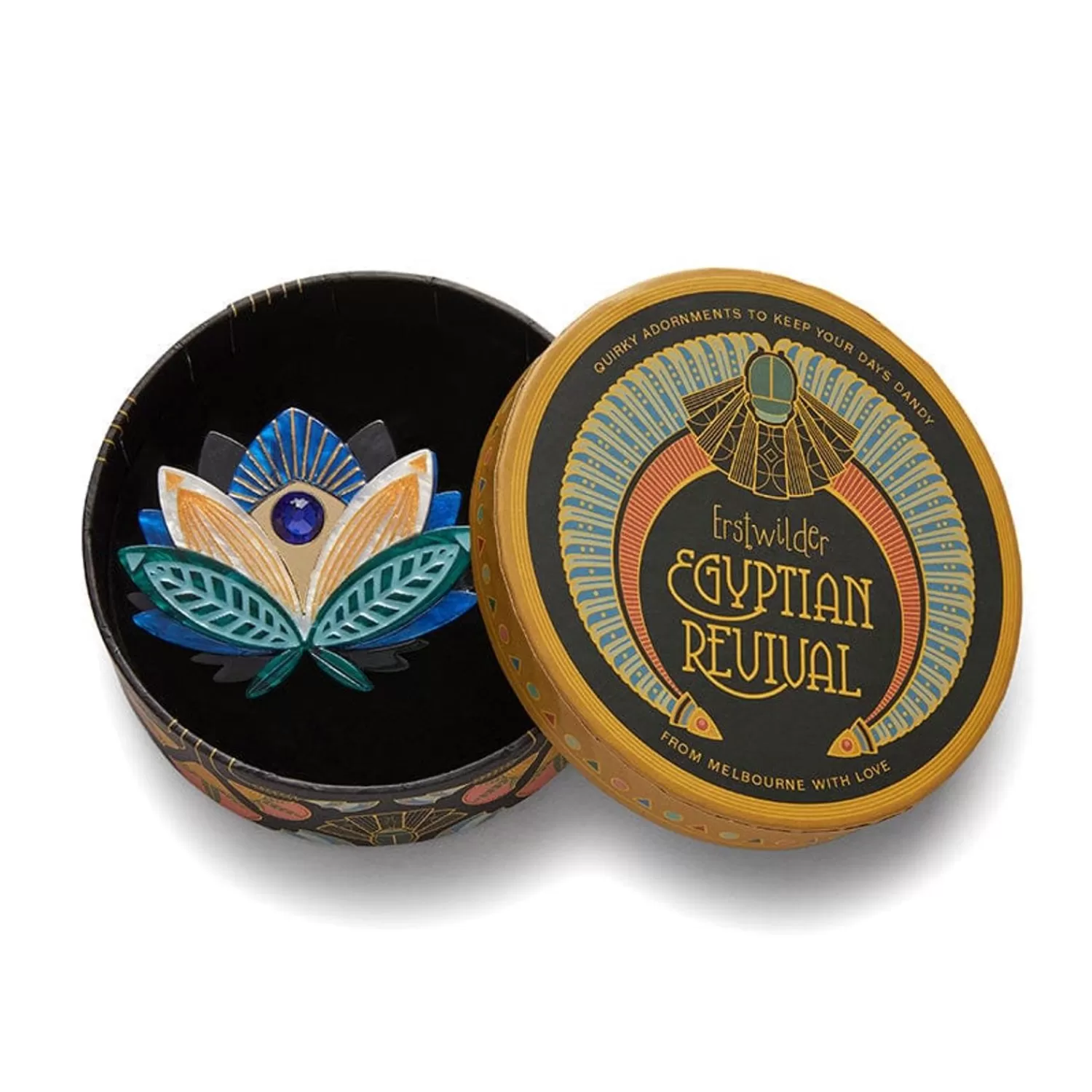 the_blue_lotus_brooch_3.webp The Blue Lotus Brooch*Erstwilder Fashion