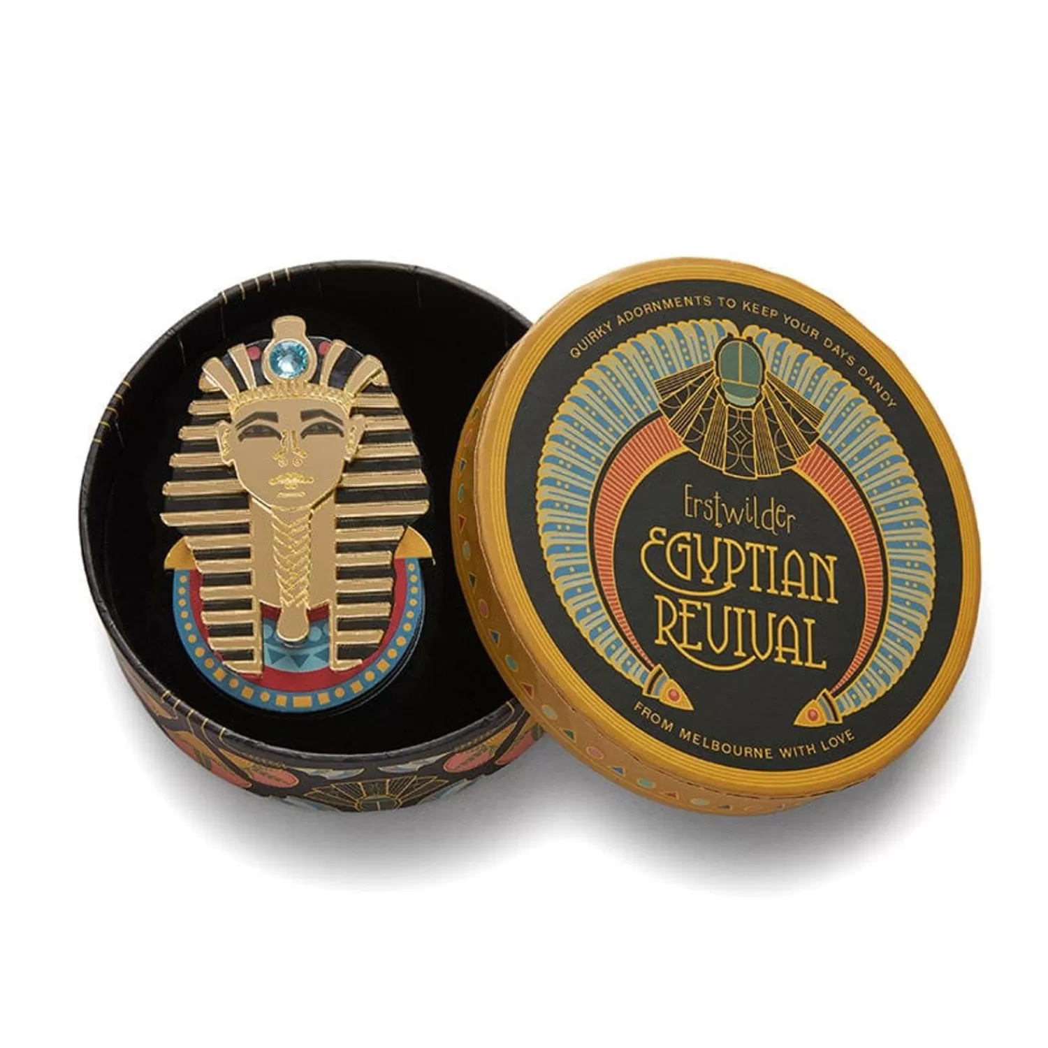 the_boy_king_tutankhamun_brooch_3.webp The Boy King Tutankhamun Brooch*Erstwilder Shop