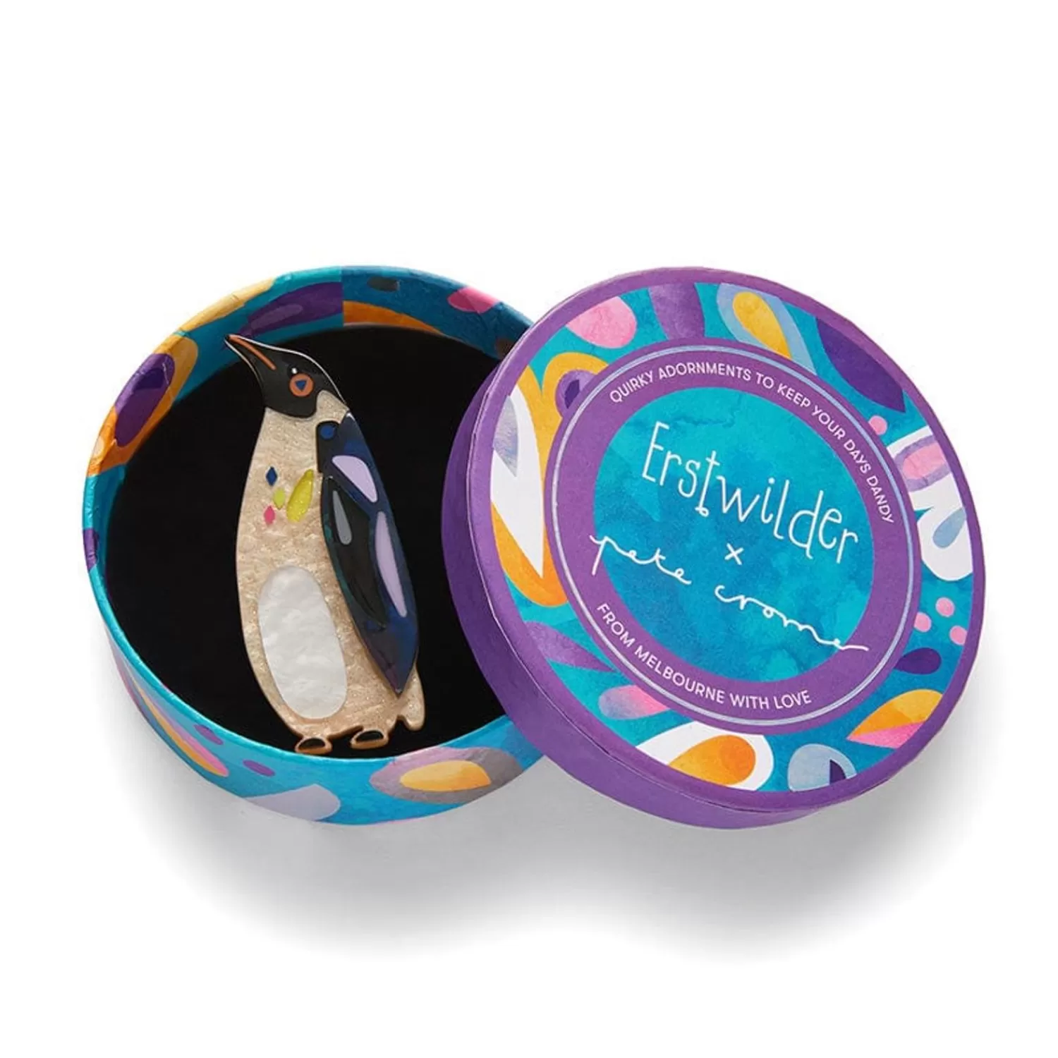 the_emboldened_emperor_penguin_brooch_4.webp The Emboldened Emperor Penguin Brooch*Erstwilder Flash Sale