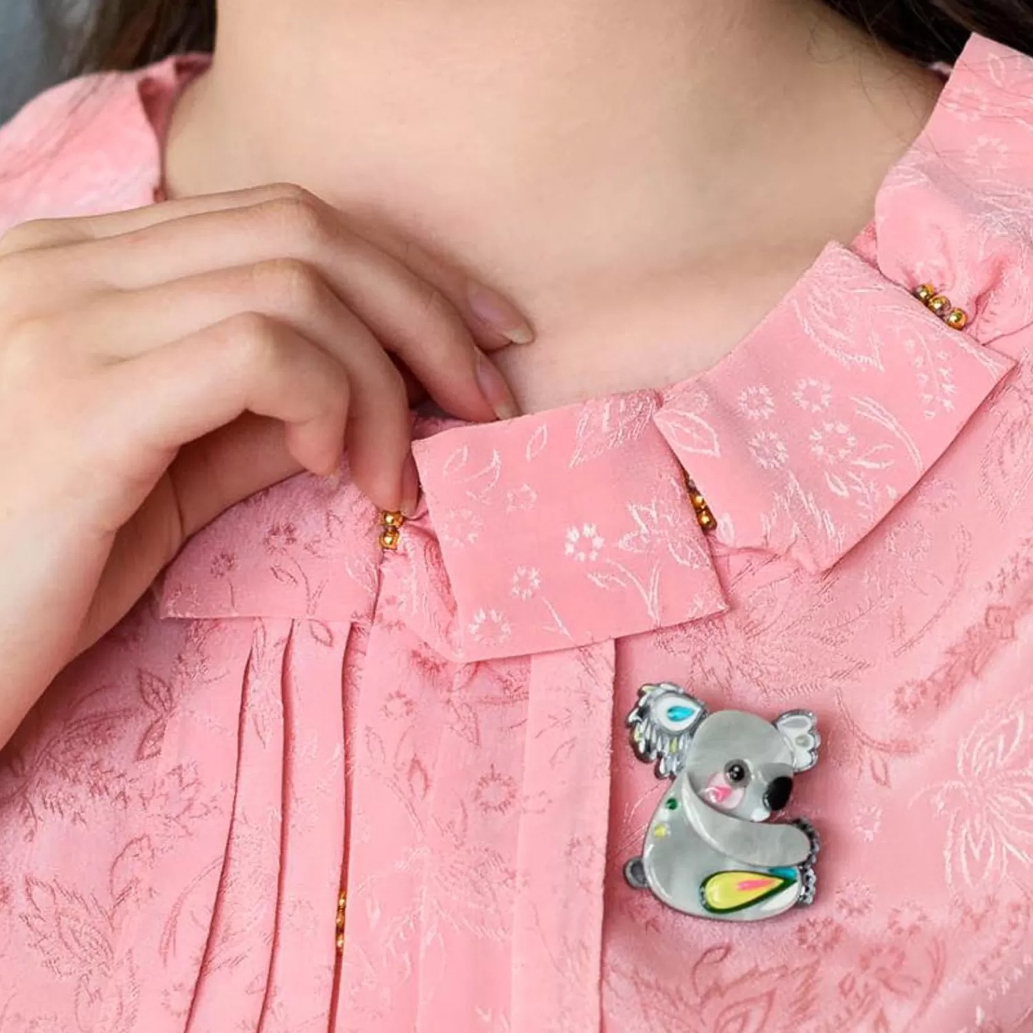 the_kuddly_koala_mini_brooch_2.webp The Kuddly Koala Mini Brooch*Erstwilder Clearance