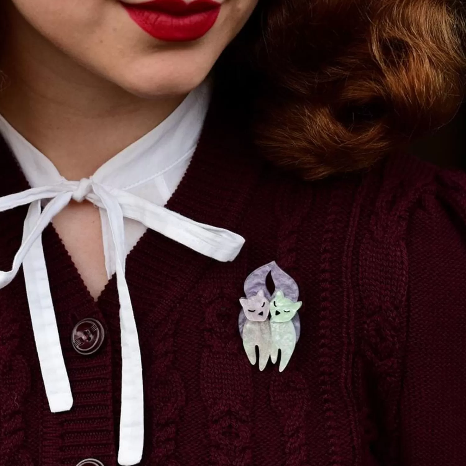 the_love_cats_mini_brooch_2.webp The Love Cats Mini Brooch*Erstwilder Cheap