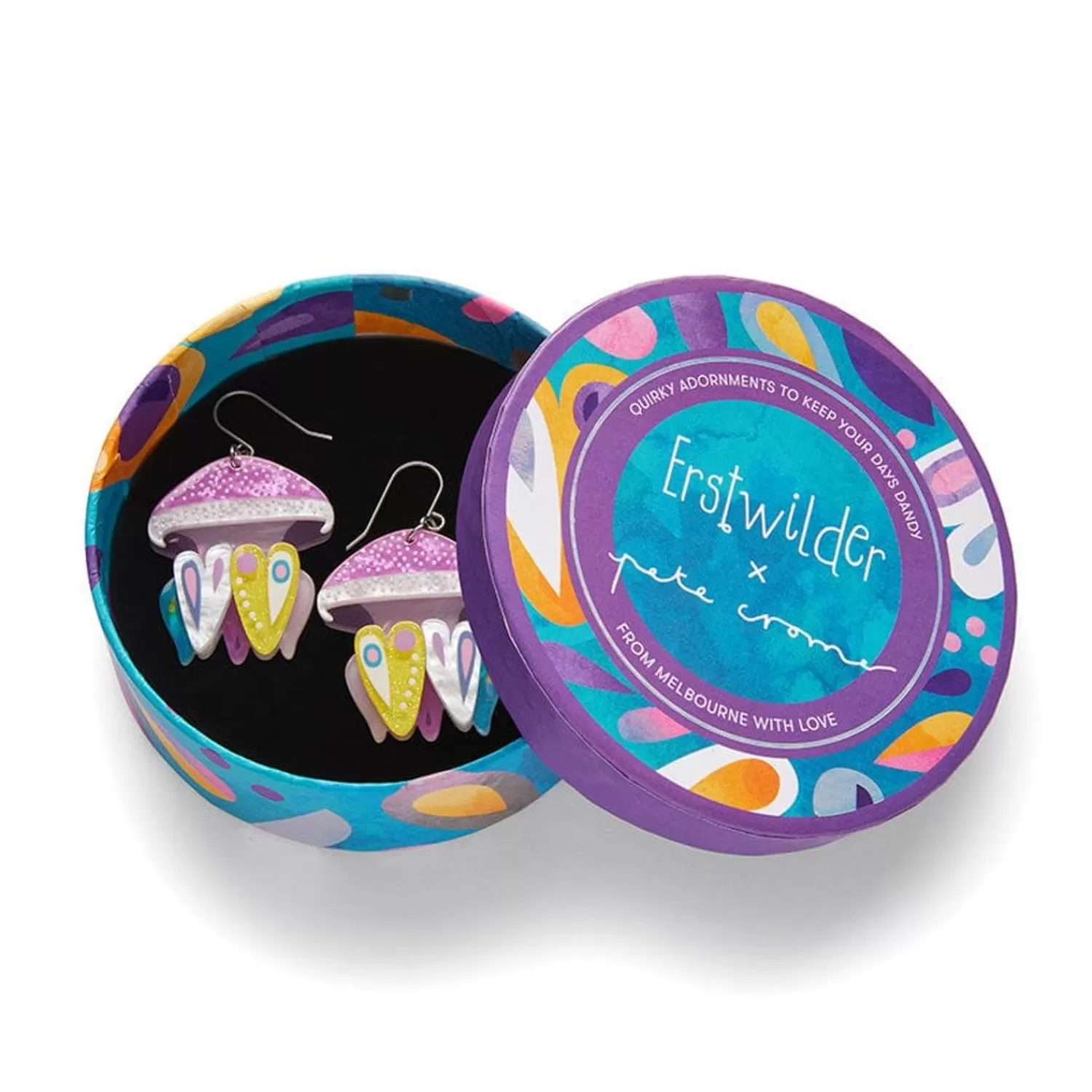 the_whimsical_white_spotted_jellyfish_drop_earrings_2.webp The Whimsical White Spotted Jellyfish Drop Earrings*Erstwilder Fashion