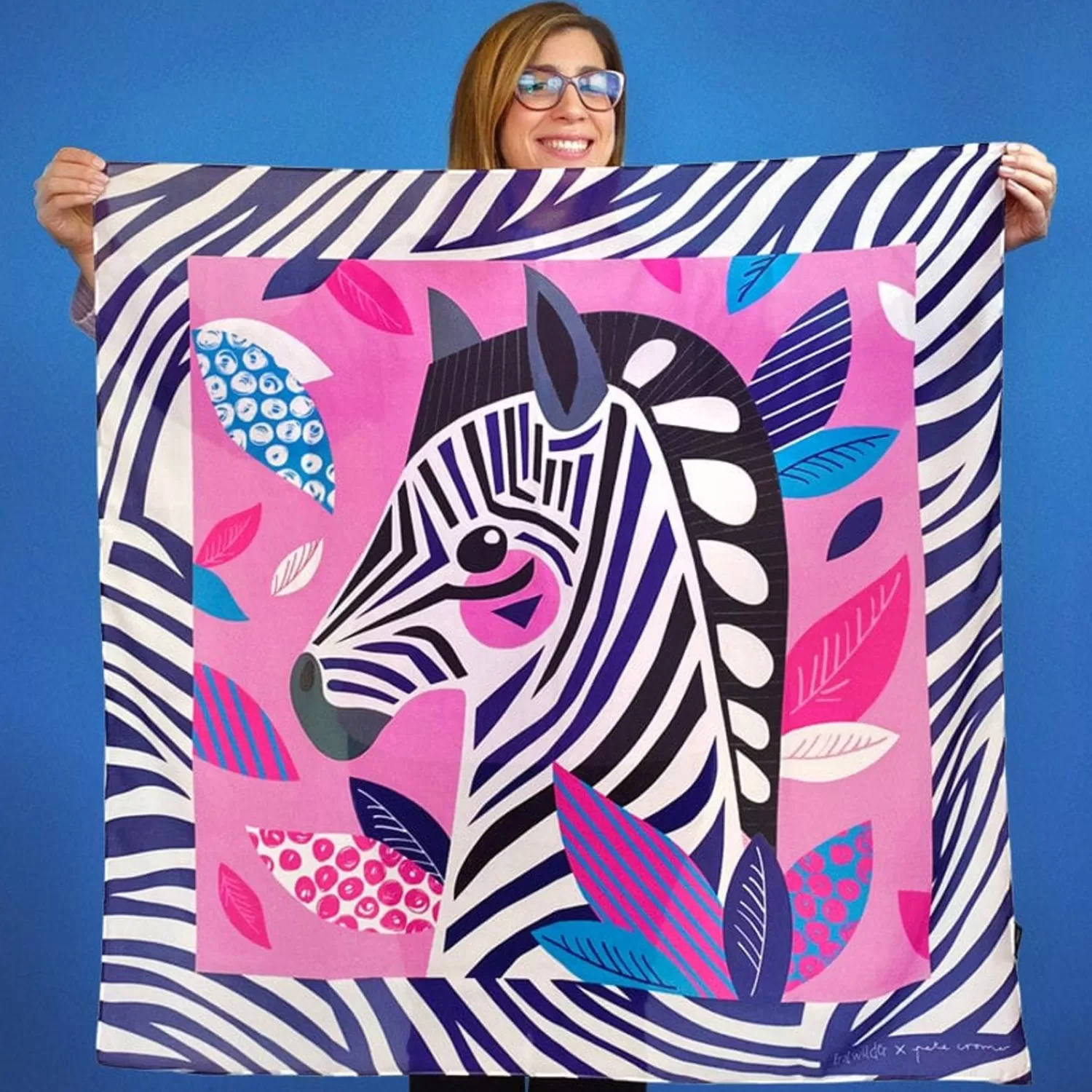 the_zealous_zebra_square_scarf_2.webp The Zealous Zebra Square Scarf*Erstwilder Outlet