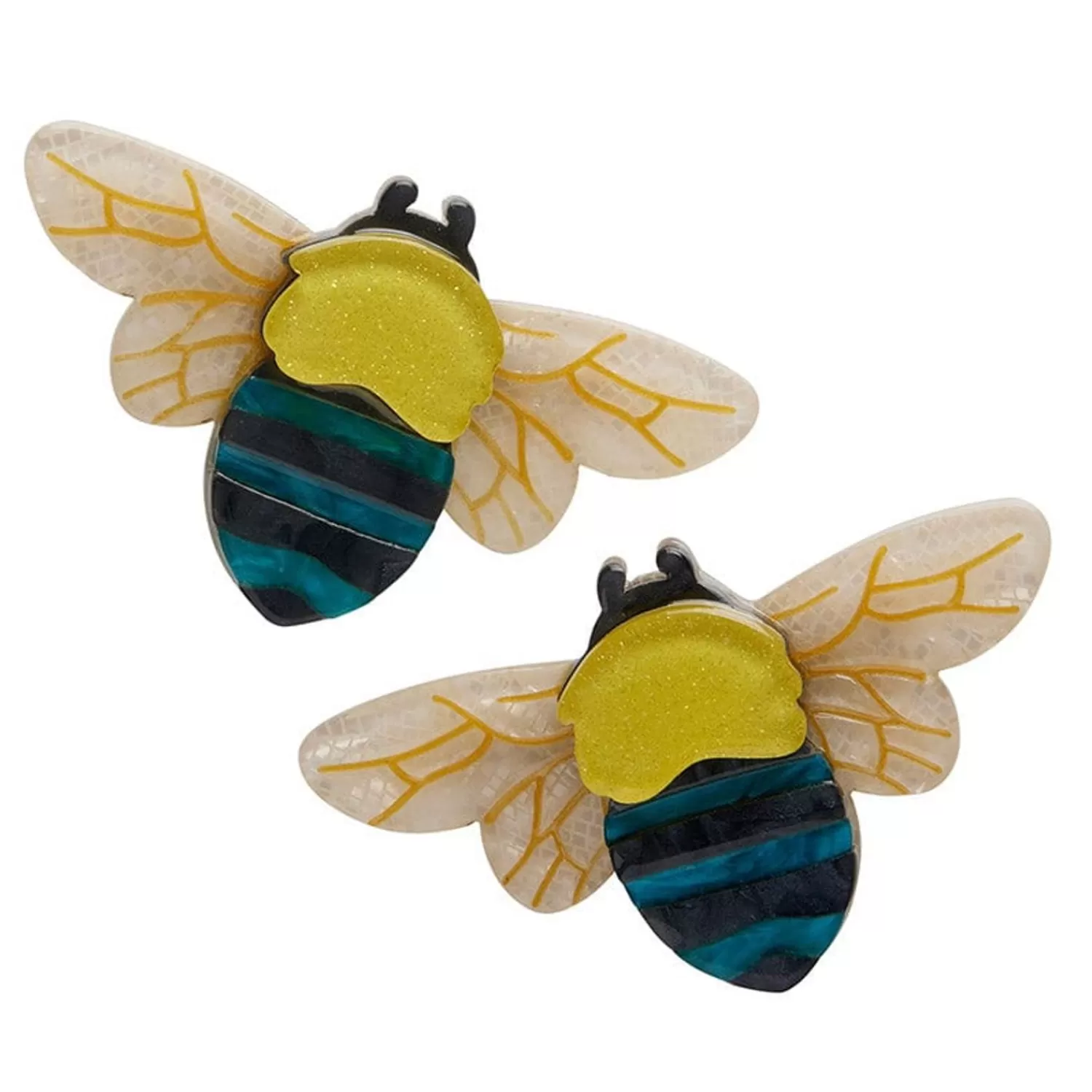 To Bee Or Not To Bee Hair Clips Set - 2 Piece*Erstwilder Hot
