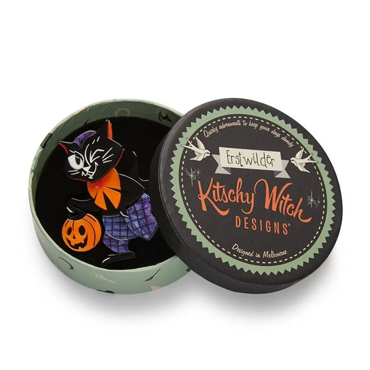 treat_seeker_cat_brooch_3.webp Treat Seeker Cat Brooch*Erstwilder Discount