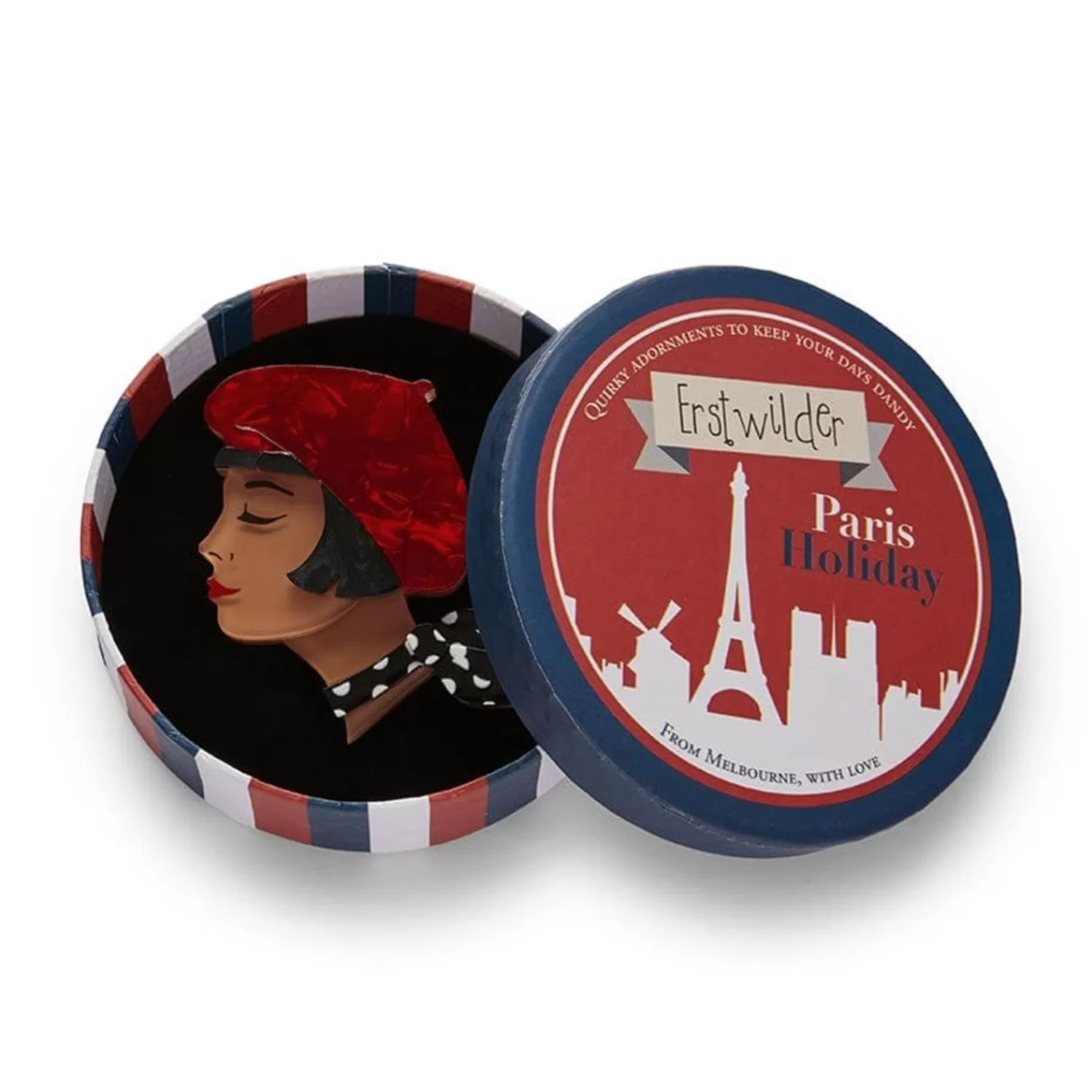 tres_chic_brooch__red_2.webp Tres Chic Brooch - Red*Erstwilder Cheap